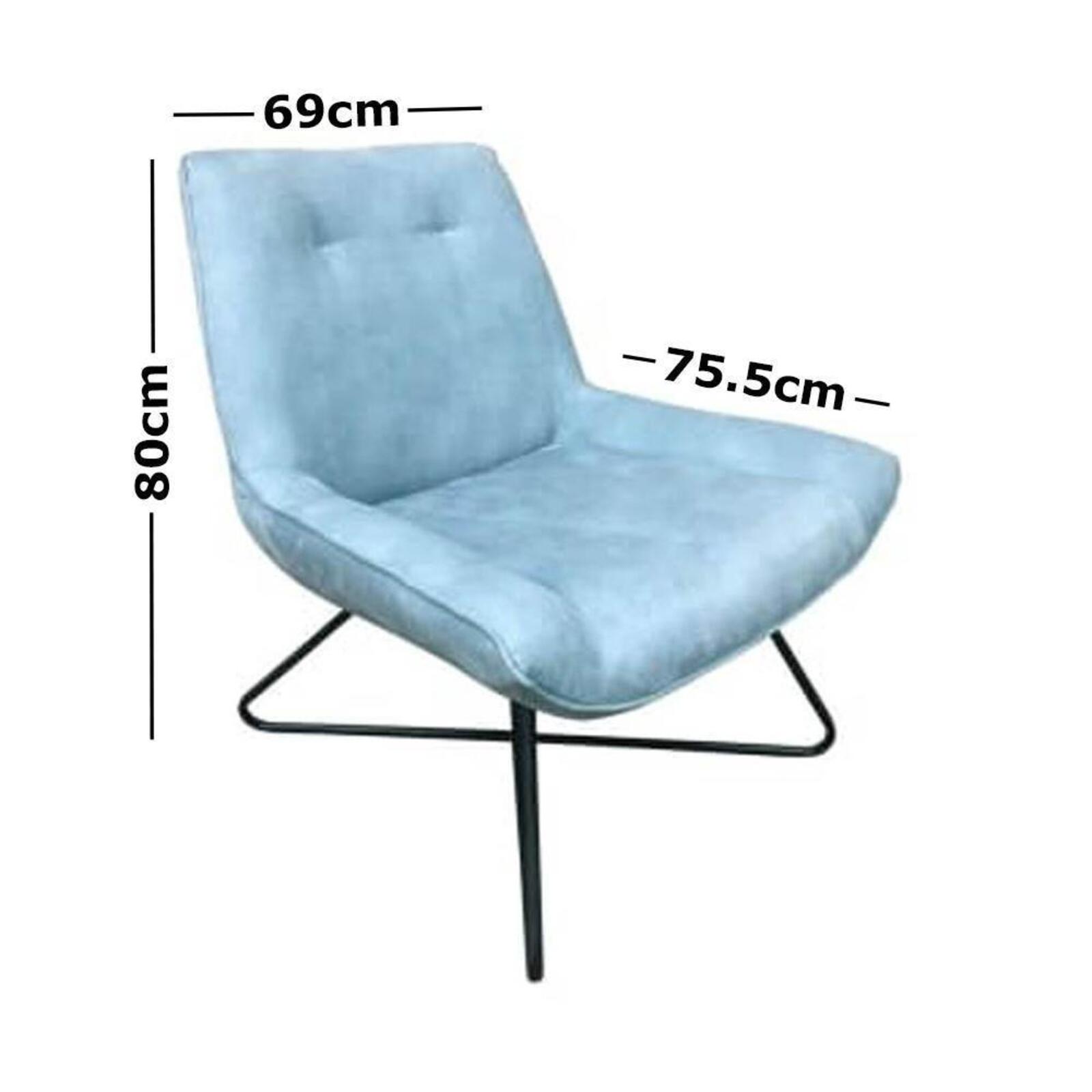 6IXTY Swing Modern Scandinavian Accent Lounge Chair Mint Bunnings