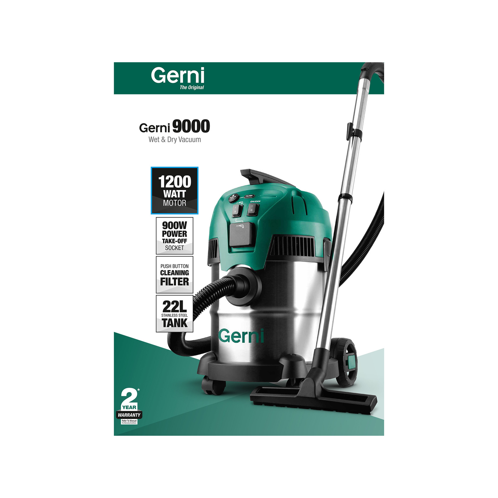 Gerni 1200W 22L Wet Dry Vacuum Bunnings Australia