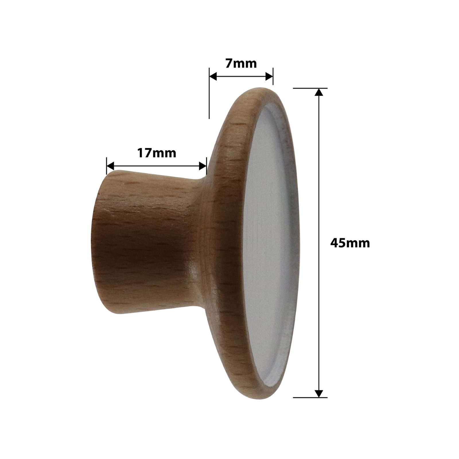 Adoored 45mm White Round Knob 2 Pack Bunnings Australia