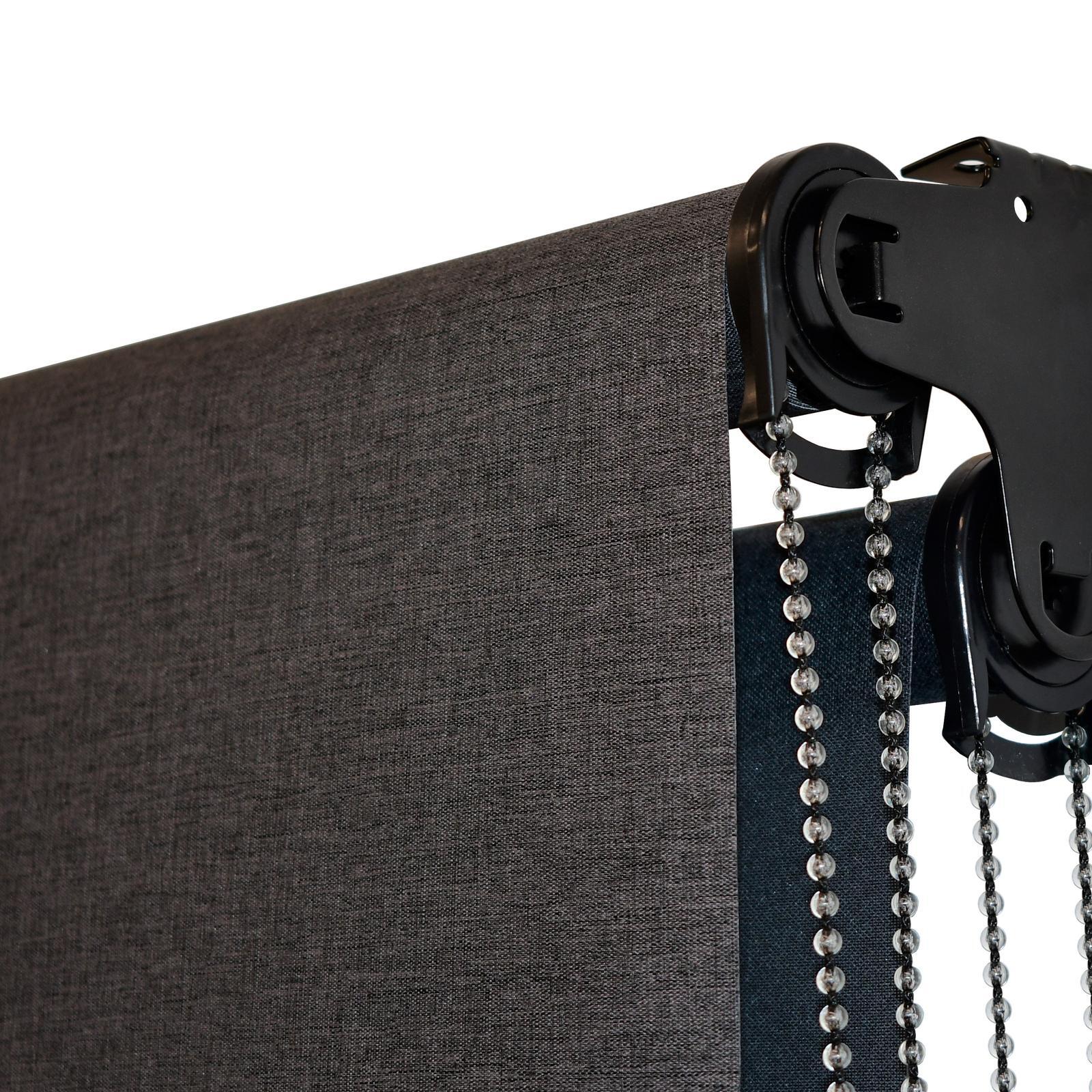 Markisol 60 x 210cm Charcoal Shari Day And Night Roller Blind