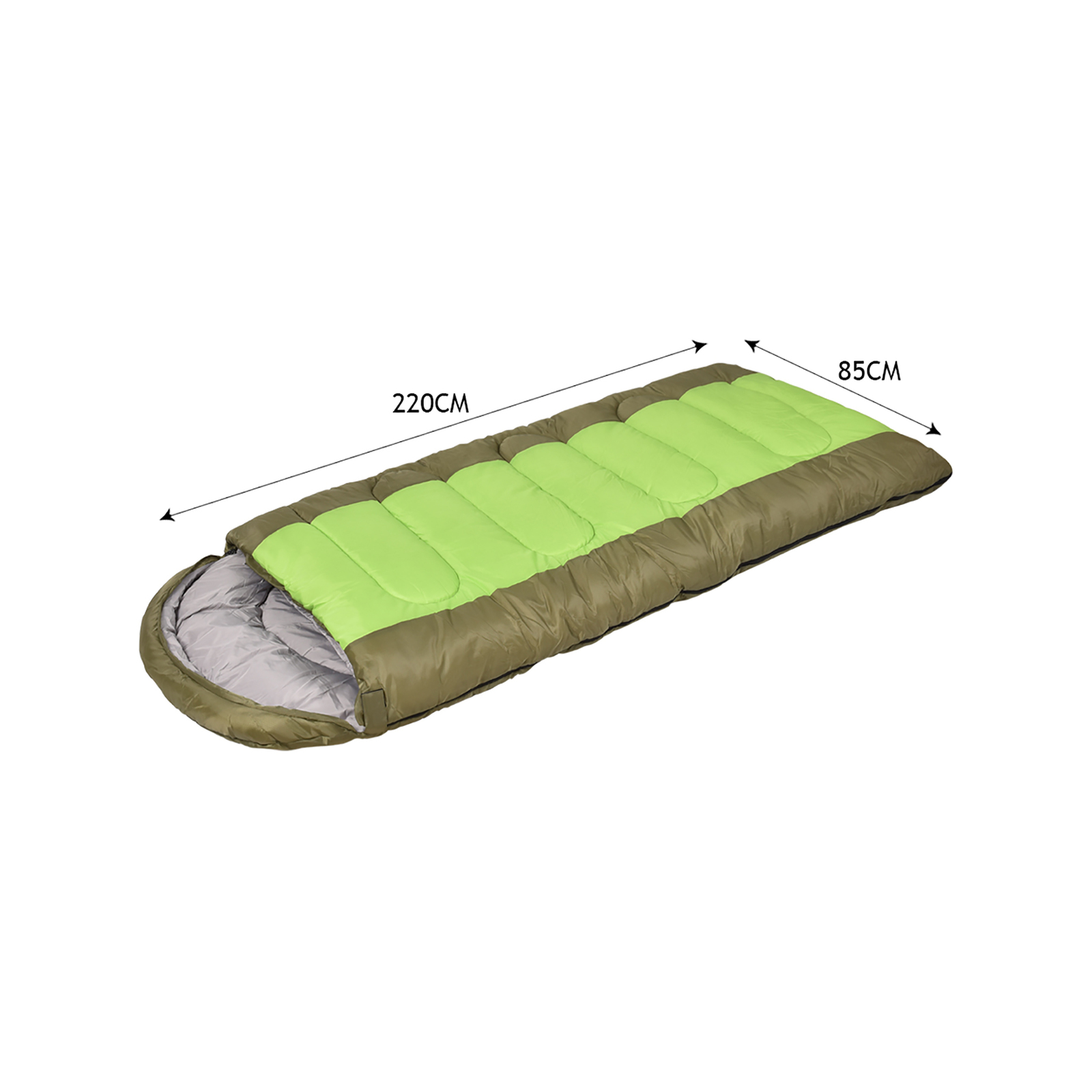 Mountview Single Green Sleeping Bag Outdoor Camping Single Bags Hiking