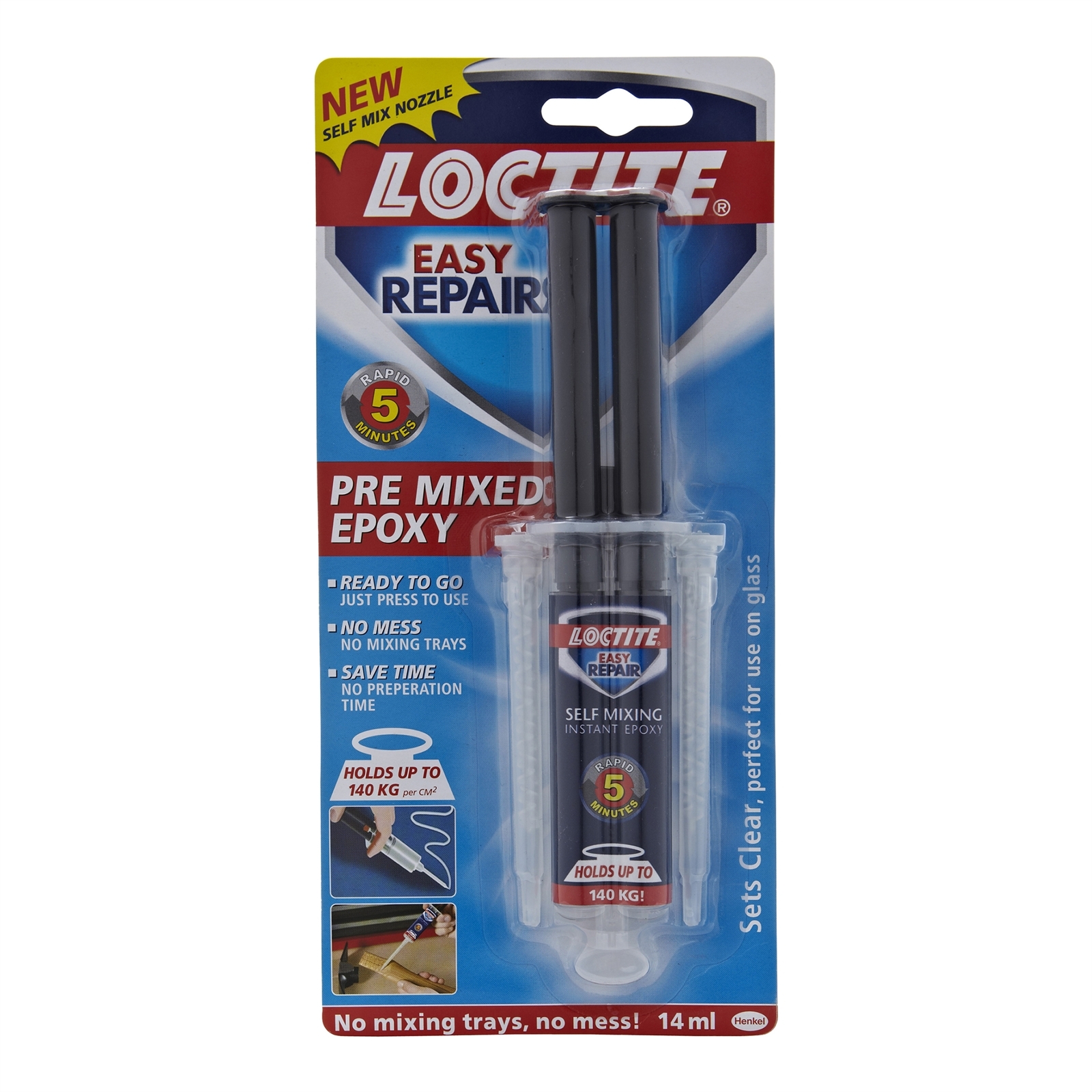 Loctite 14ml Self Mixing Epoxy With Spare Nozzles Bunnings Australia