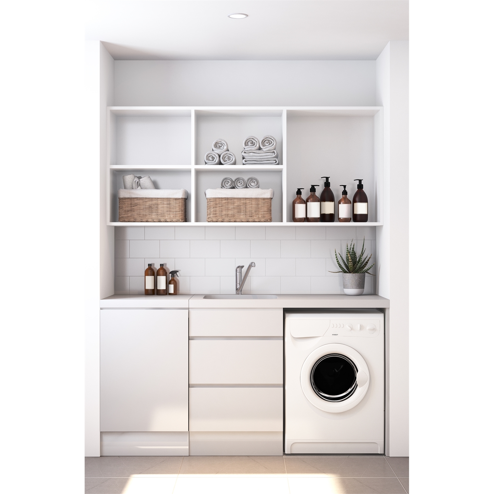 Everhard Nugleam All In One 1TH LH Laundry Unit Bunnings Australia