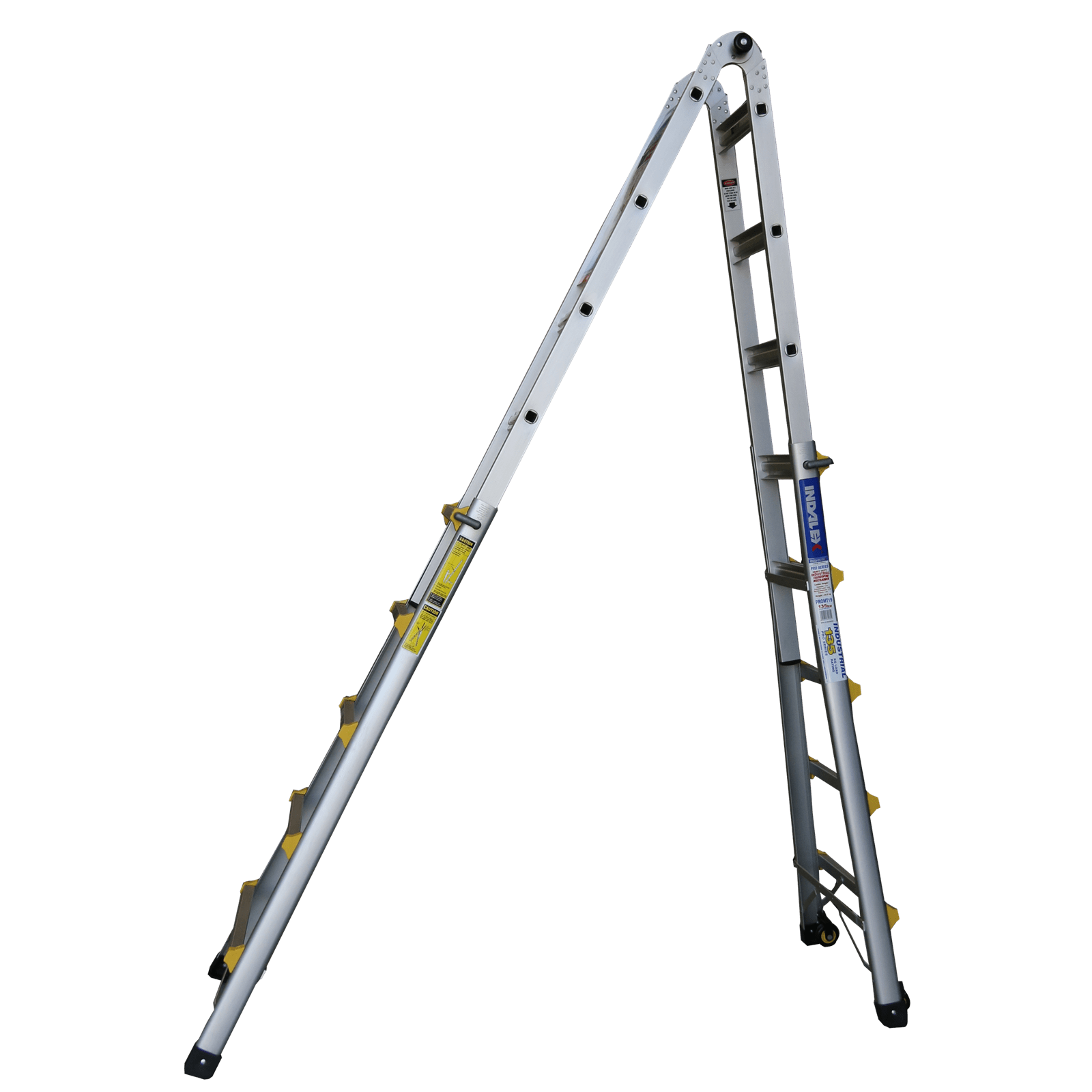 Indalex 1.6m 5.4m 135kg Aluminium Telescopic Multiladder Bunnings
