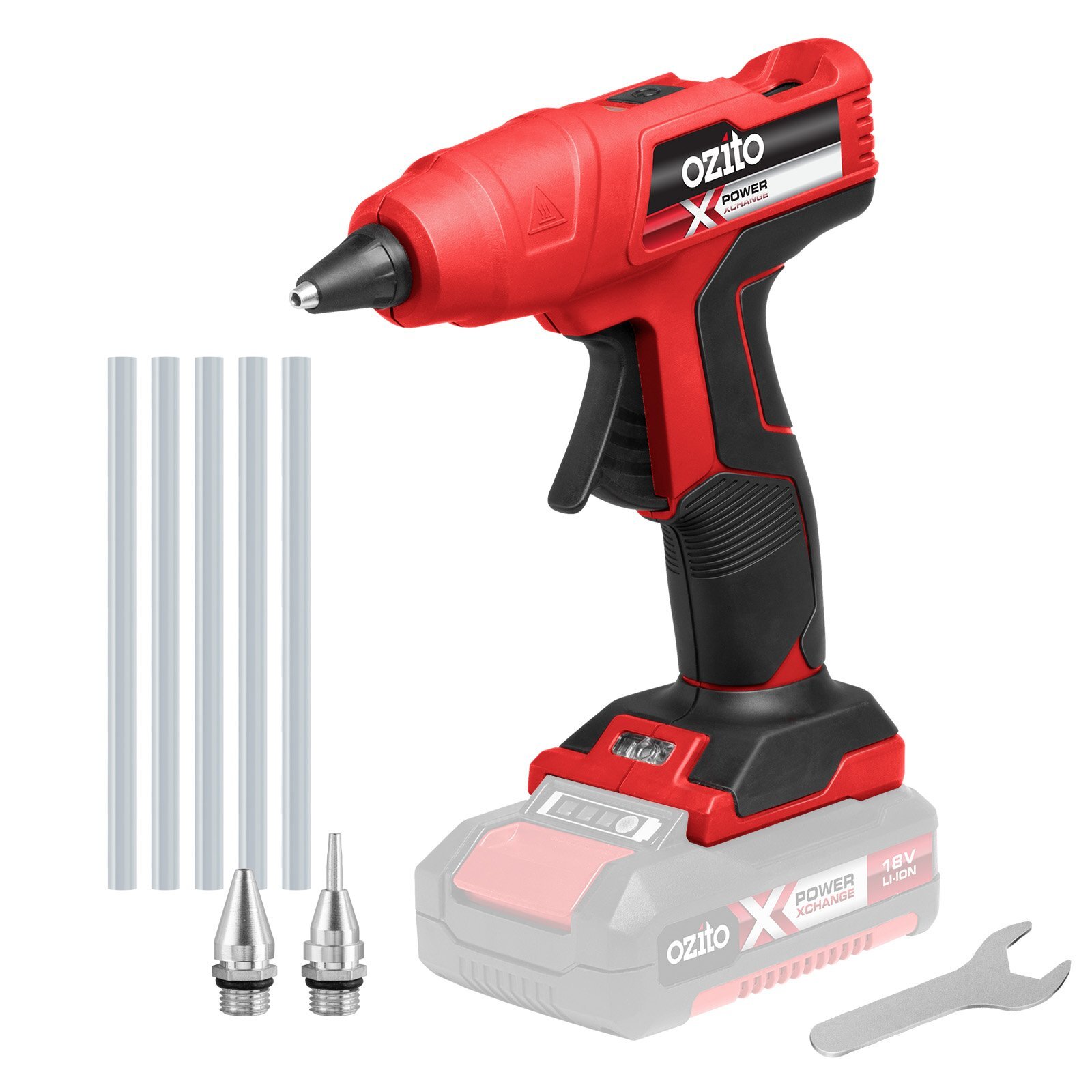 Ozito PXC 11mm 18V Cordless Glue Gun Skin Only Bunnings Australia