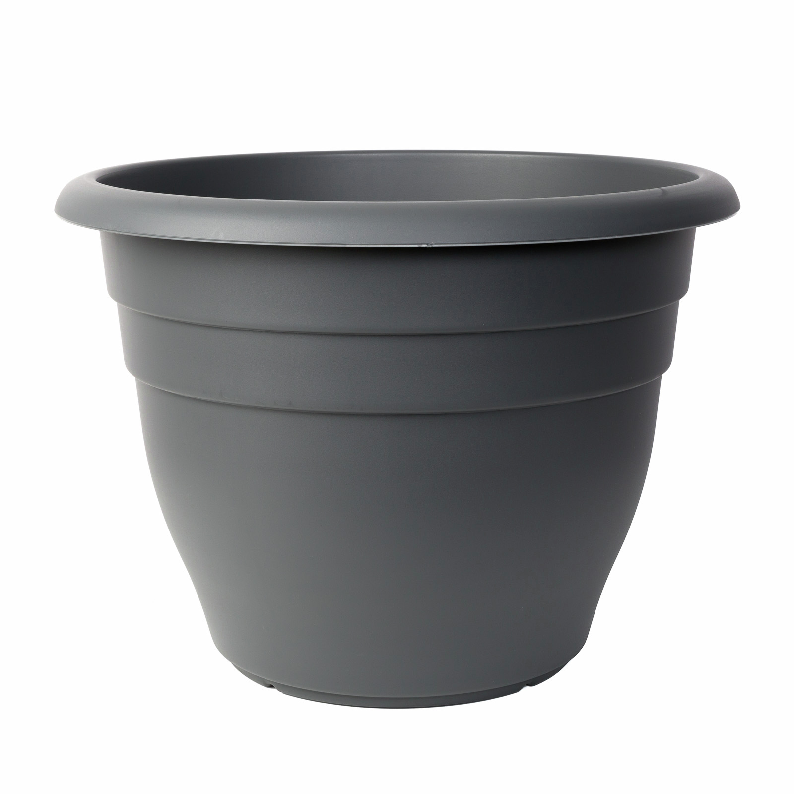 Northcote Pottery 600mm Graphite Villa Round Plastic Pot Bunnings