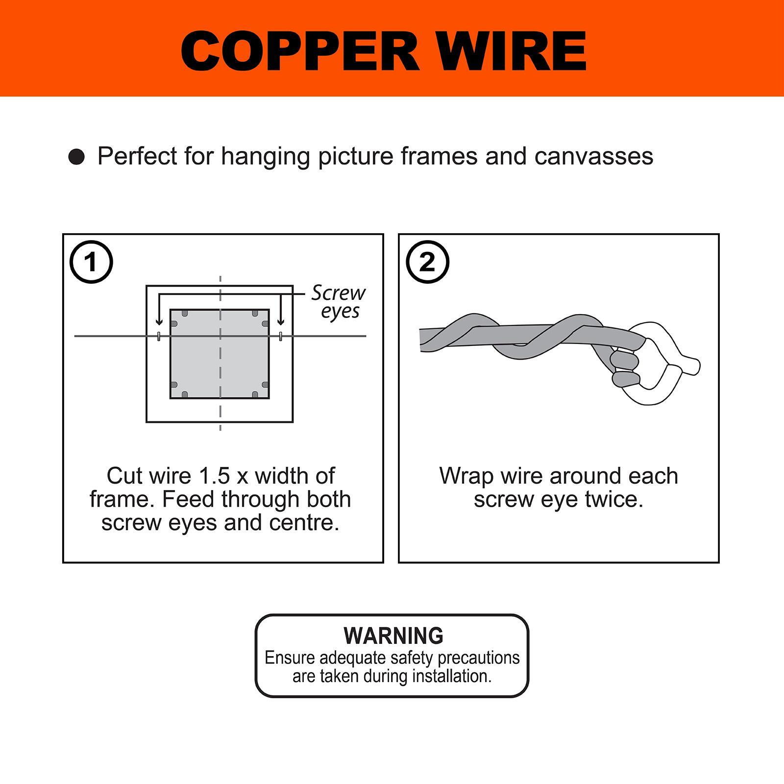 Everhang 7.7m 20g Copper Picture Hanging Wire Bunnings New Zealand