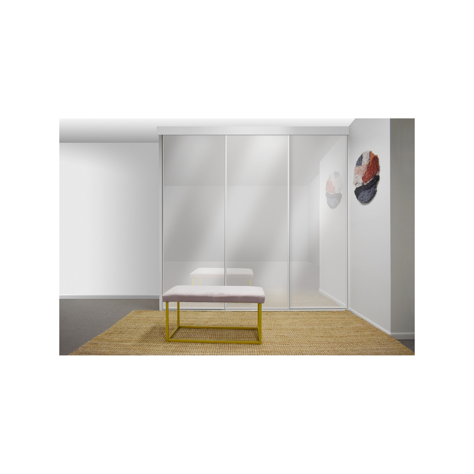 Multistore 2100 x 18002700mm 3 Mirror Wardrobe Door Custom Made