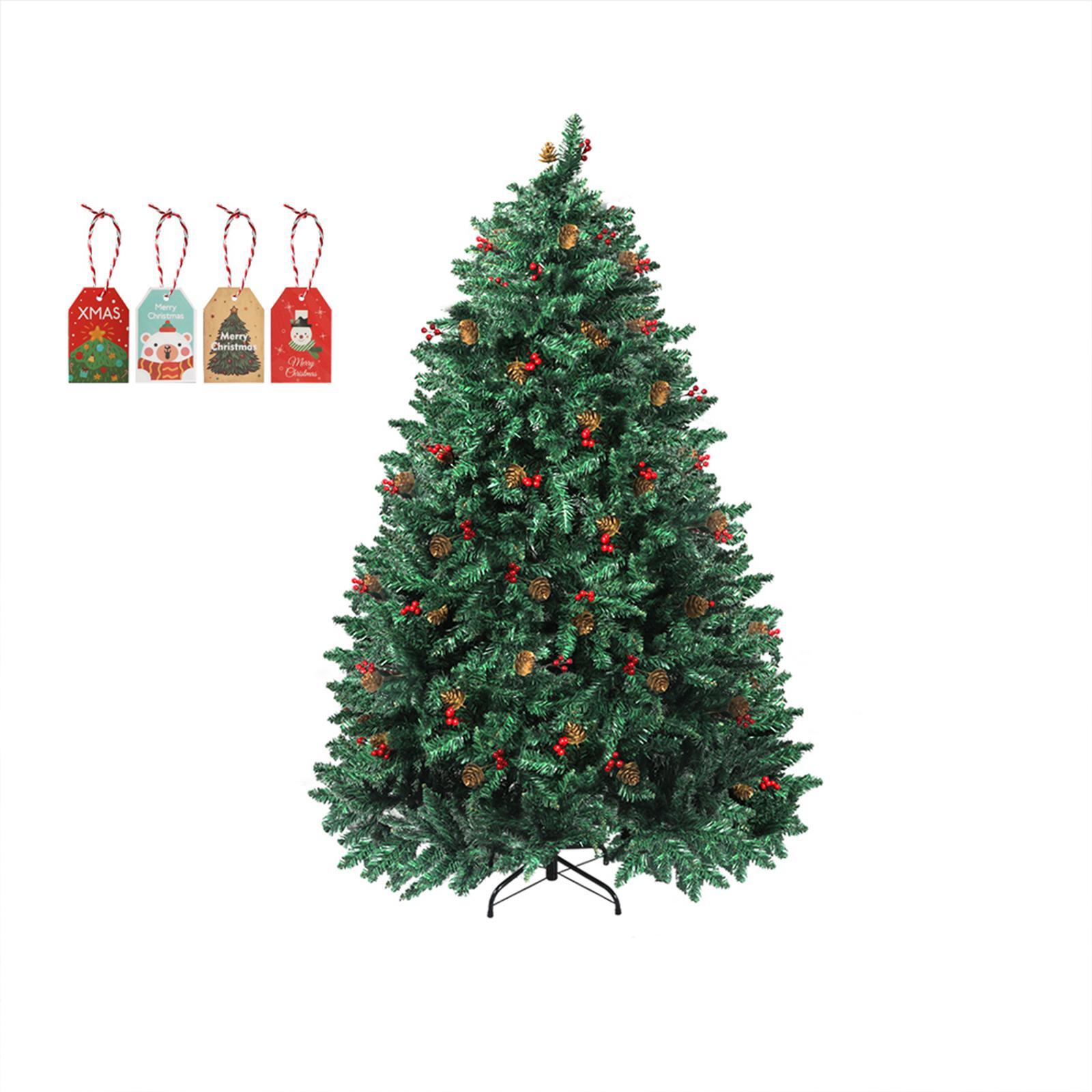 Santaco Christmas Tree 1.8M 6Ft Pinecone Decorated Xmas Home Garden