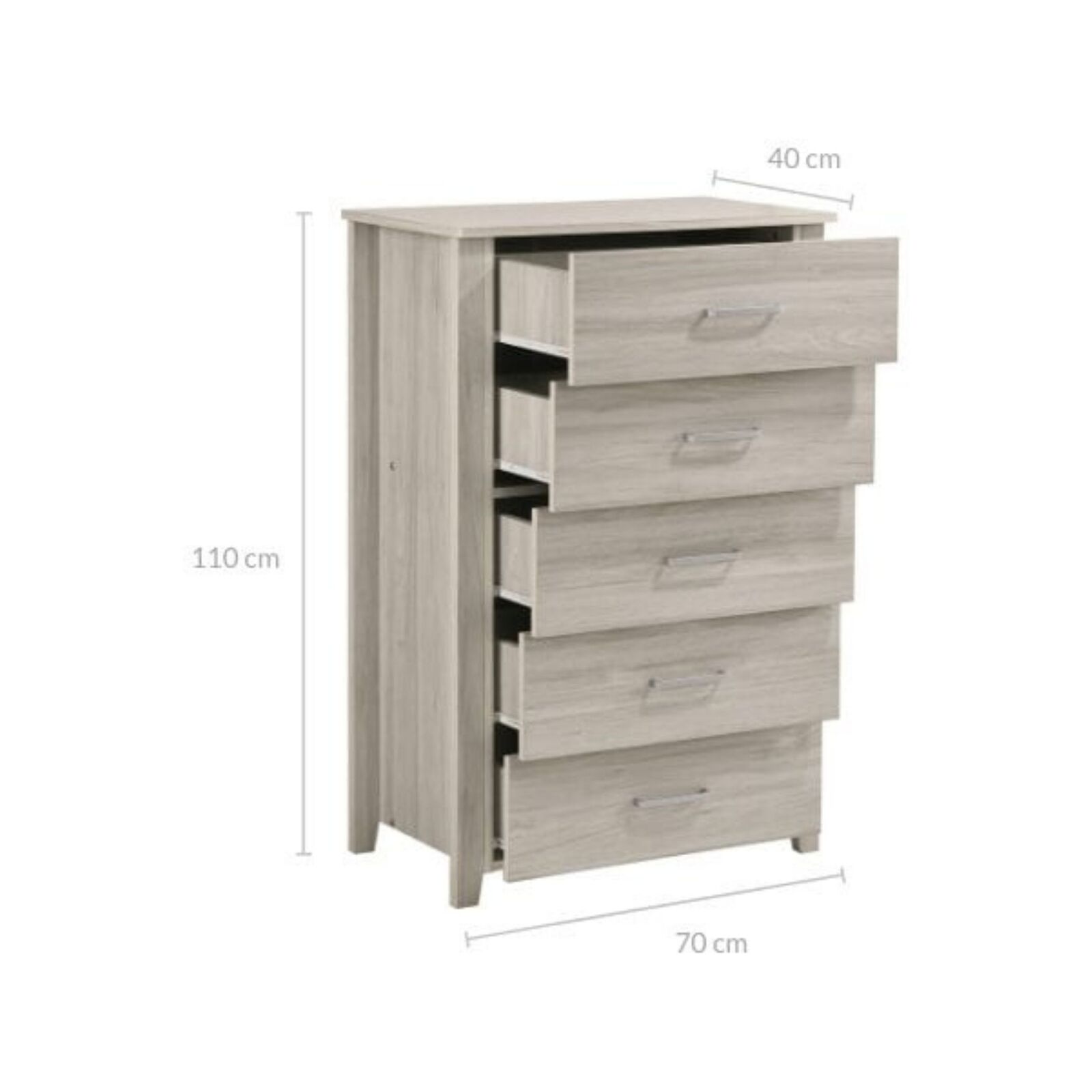 White Washed Scandi Tallboy Chest of Drawer Bunnings Australia