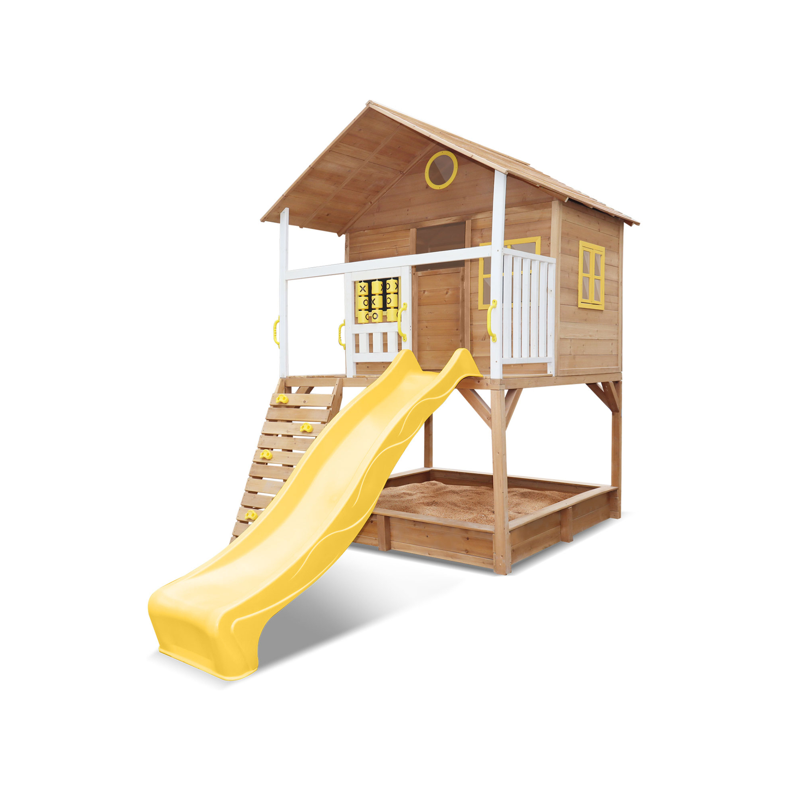 Lifespan Kids Warrigal Cubby House with Yellow Slide Bunnings Australia