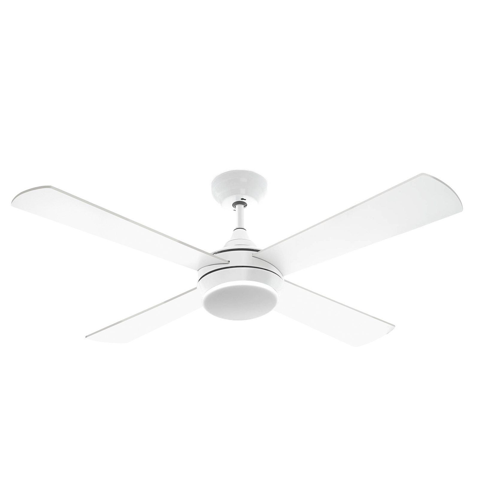 Arlec 130cm White 4 Blade Boston II Ceiling Fan With CCT Light And