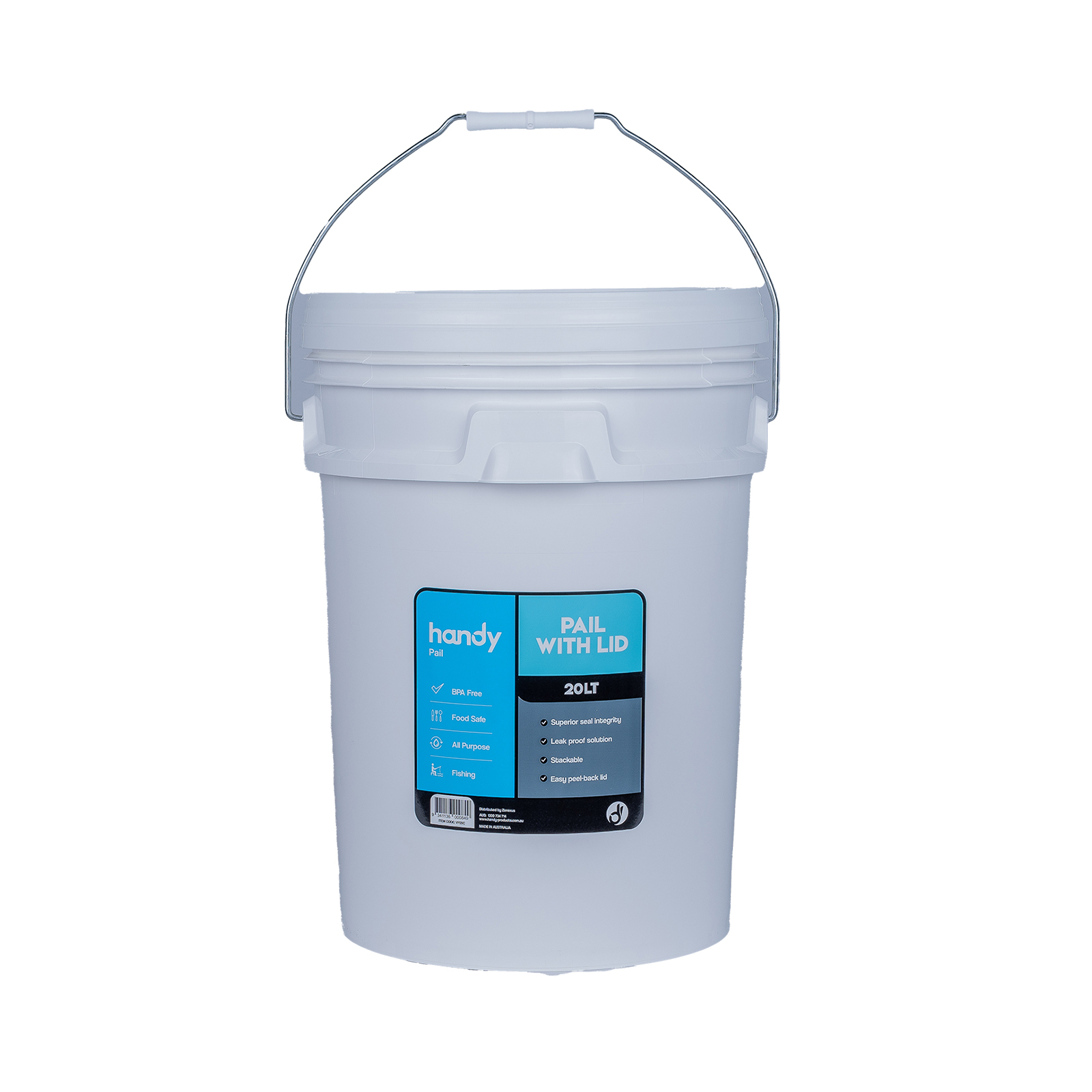 Handy Pail 20L Plastic Pail With Lid Bunnings Australia