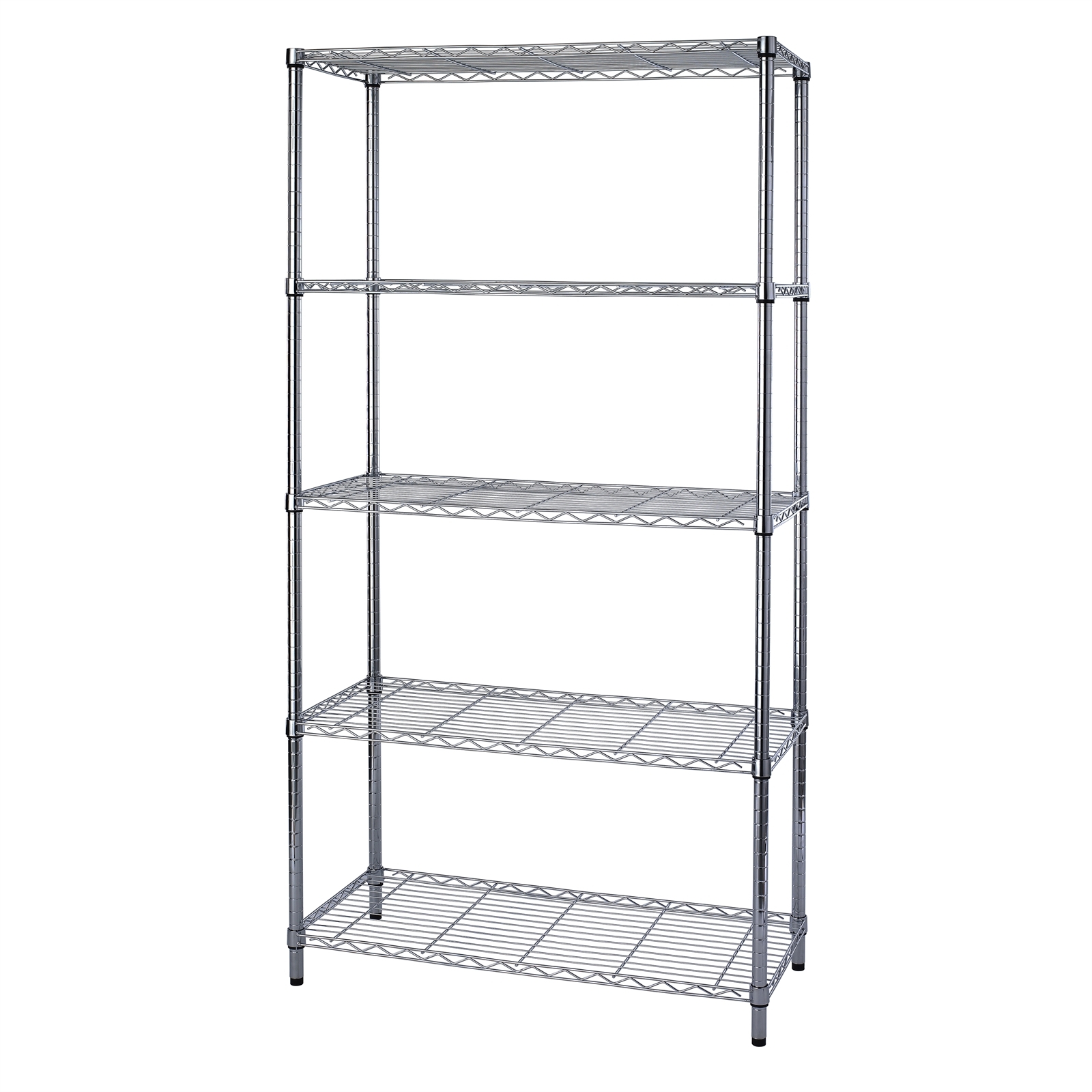 Pinnacle 1800 x 1060 x 540mm 5 Tier Chrome Heavy Duty Wire Shelving