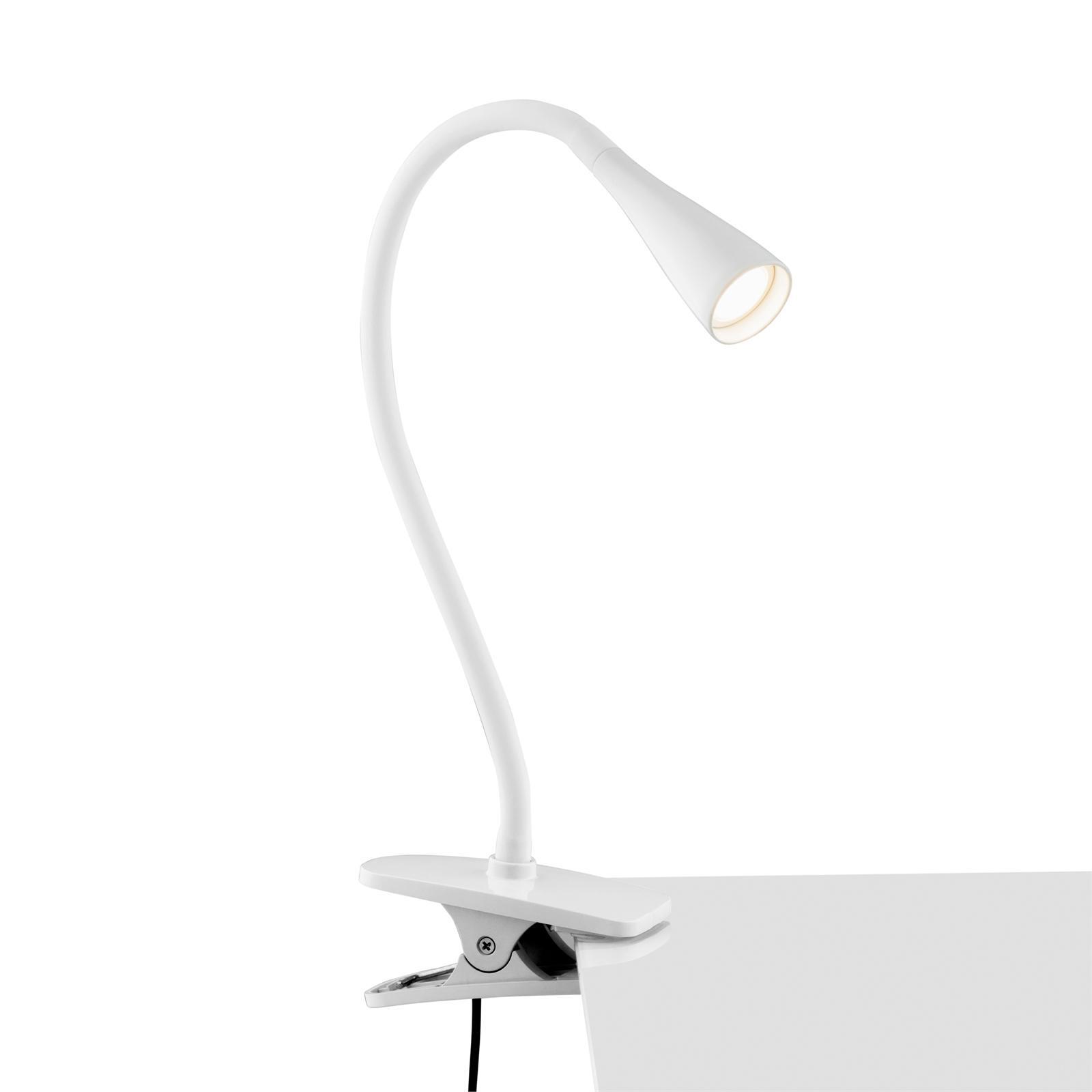 Verve Design 225mm LED White Gooseneck Dale Clip Lamp Bunnings Australia