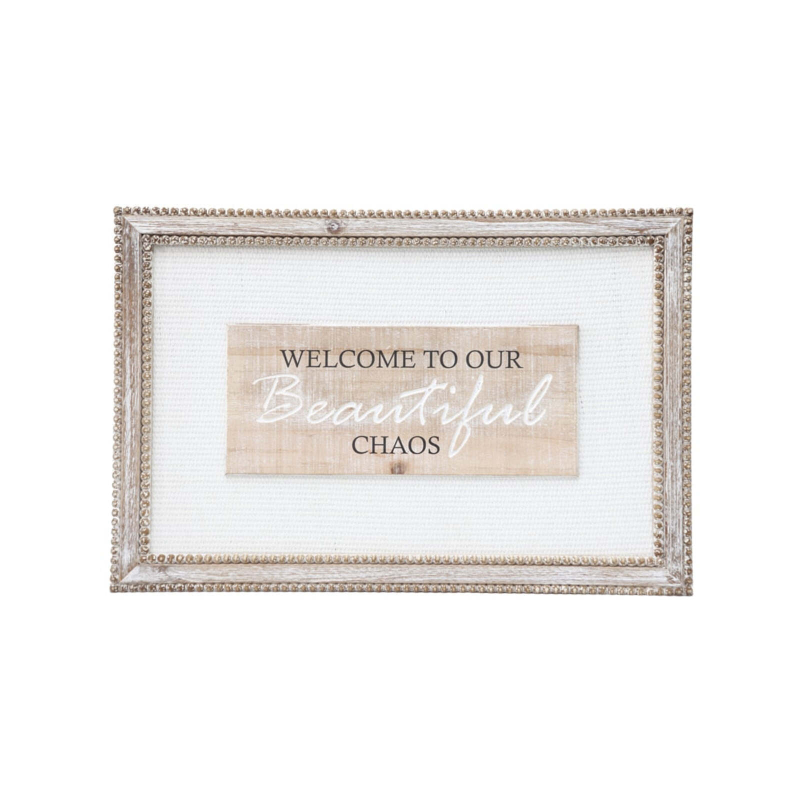 Willow & Silk Beautiful Chaos Sign Indoor Wall Art Bunnings