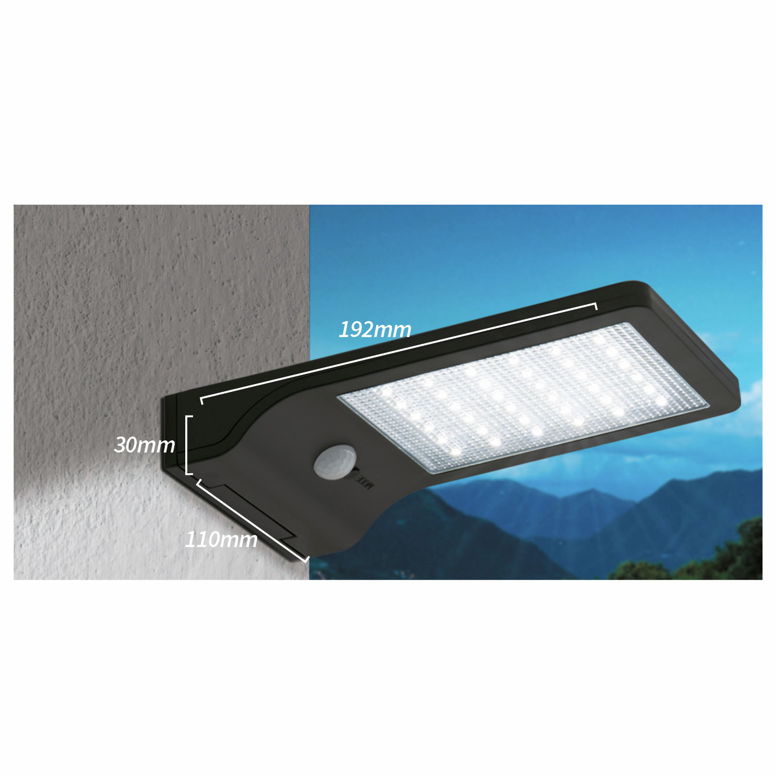 Arlec Black Ritter Sensor Solar Wall Light Bunnings Australia