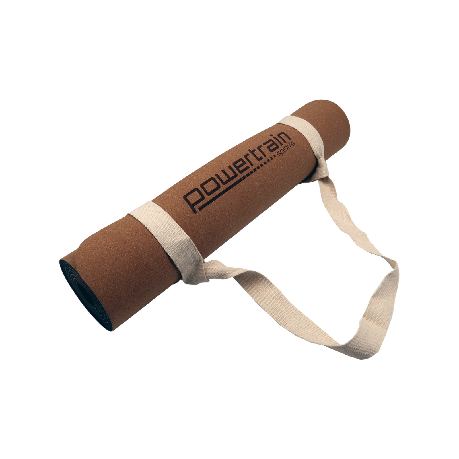 Powertrain Cork Yoga Mat with Carry Straps Home Gym Pilate Exercise Plain Bunnings Australia