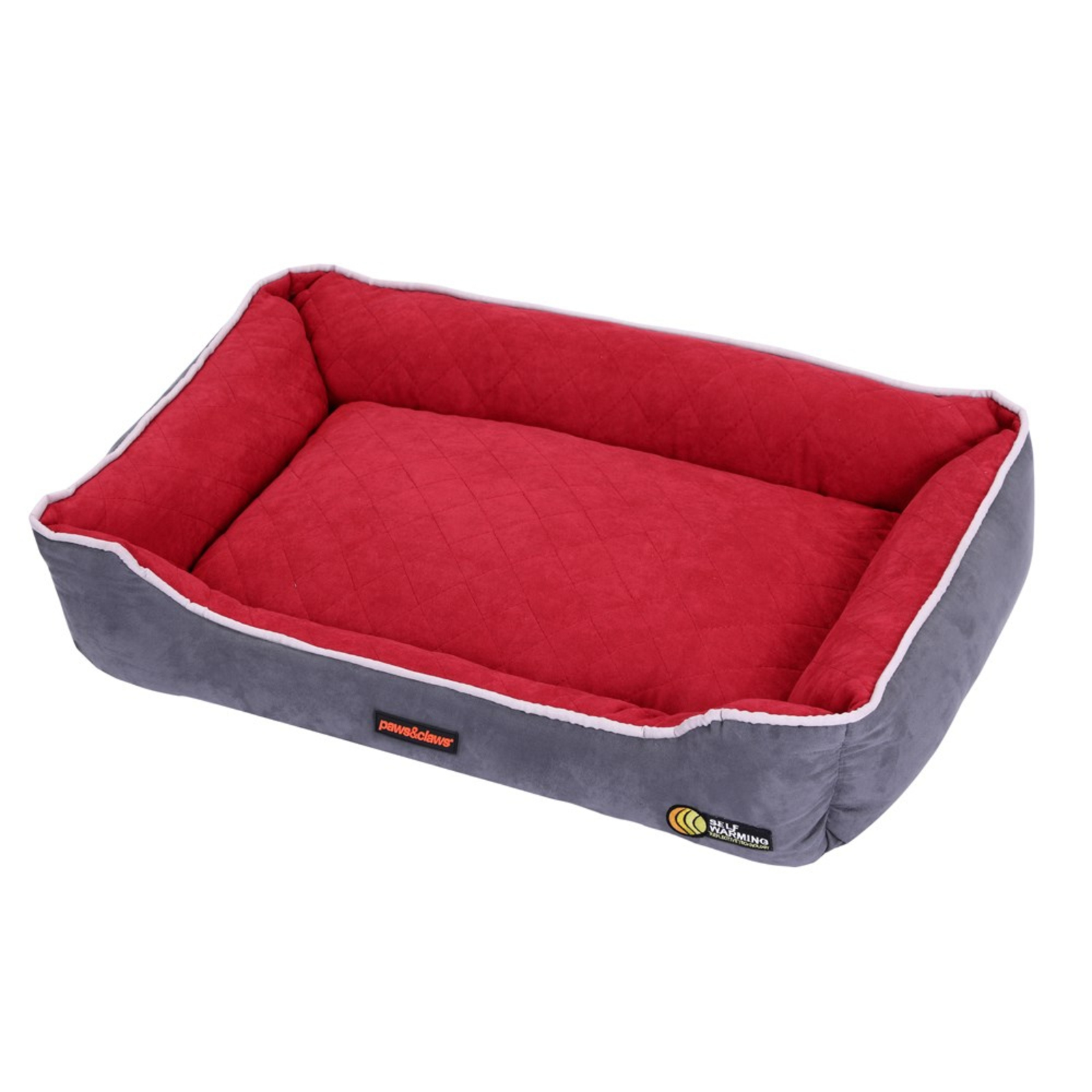Paws & Claws Self Warming/Thermal Insulated Walled 70x50cm Pet/Dog Bed