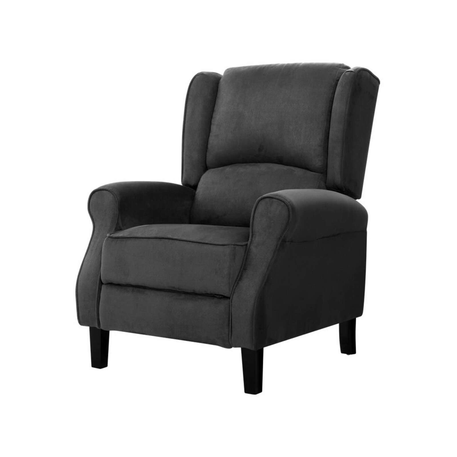 Artiss Recliner Chair Adjustable Sofa Lounge Soft Suede Armchair Couch