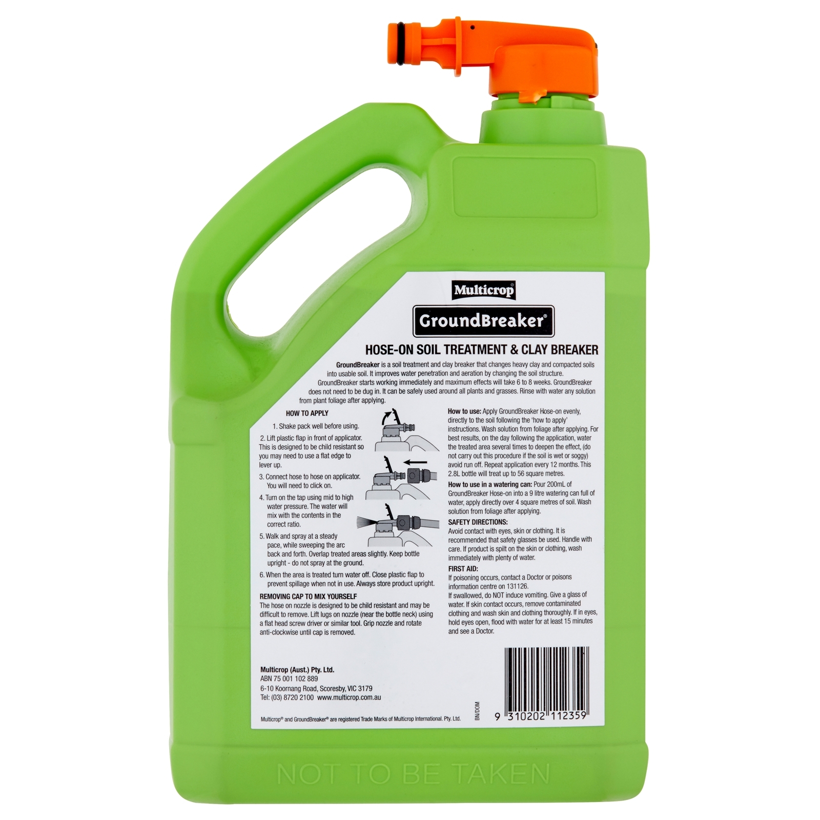 Multicrop 2.8L Groundbreaker HoseOn Soil Treatment And Clay Breaker
