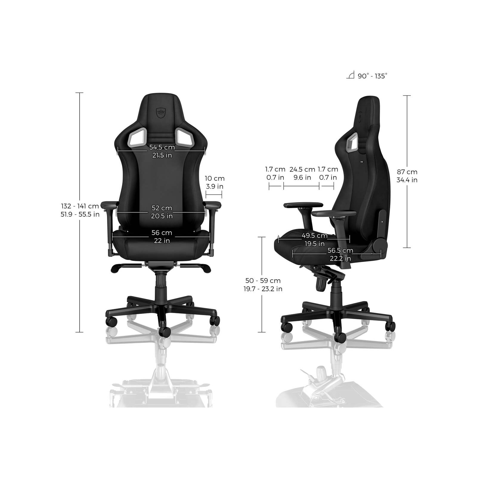 Noblechairs EPIC Gaming Chair Black Edition Bunnings Australia