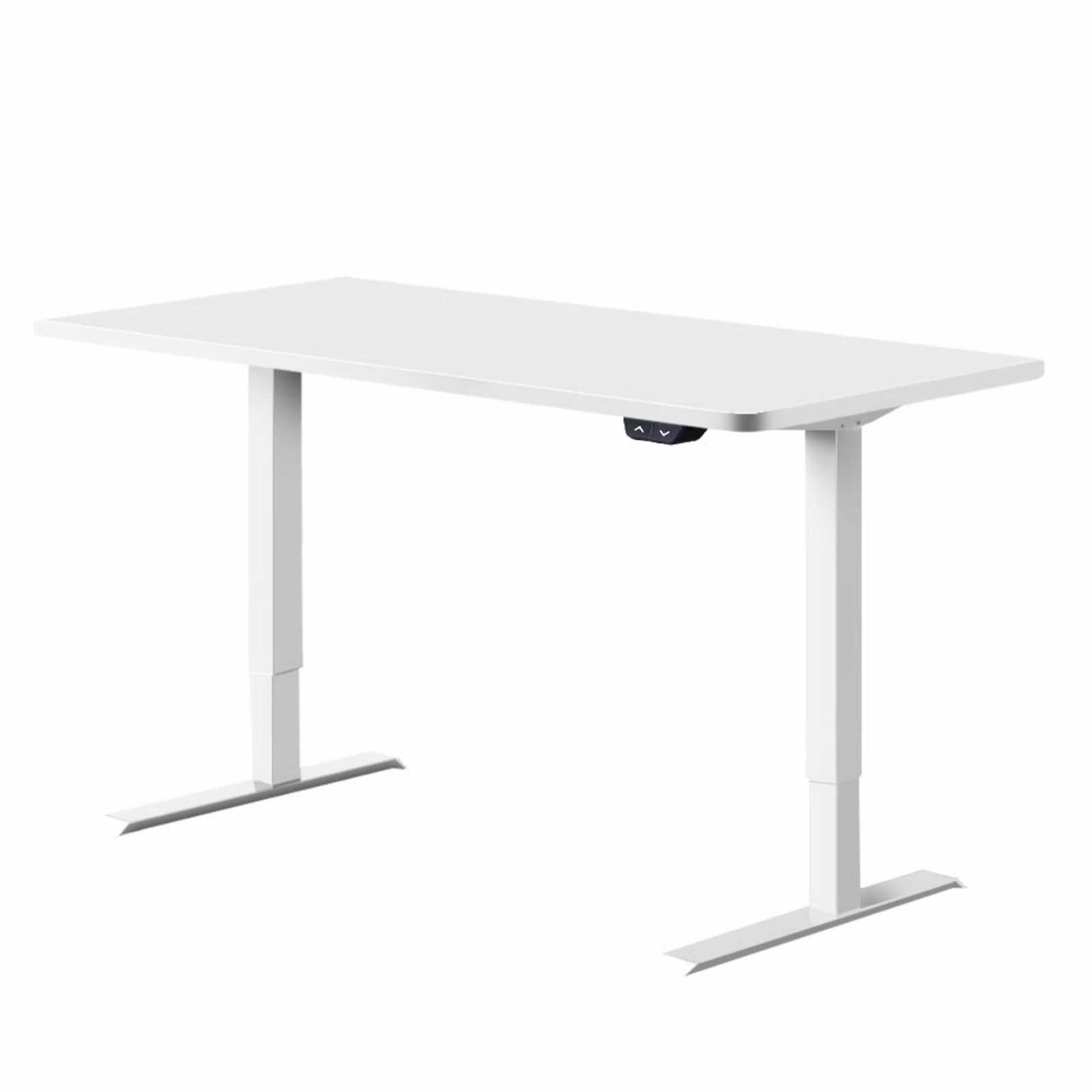 Artiss 120cm White Height Adjustable Electric Motorised Standing Desk