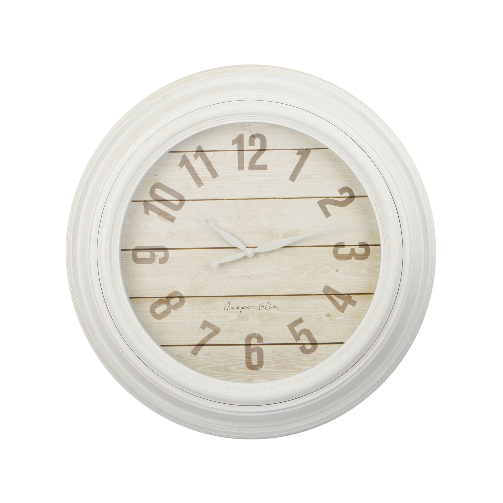 Cooper & Co. 60cm White Jumbo Quartz Wall Clock Bunnings Australia
