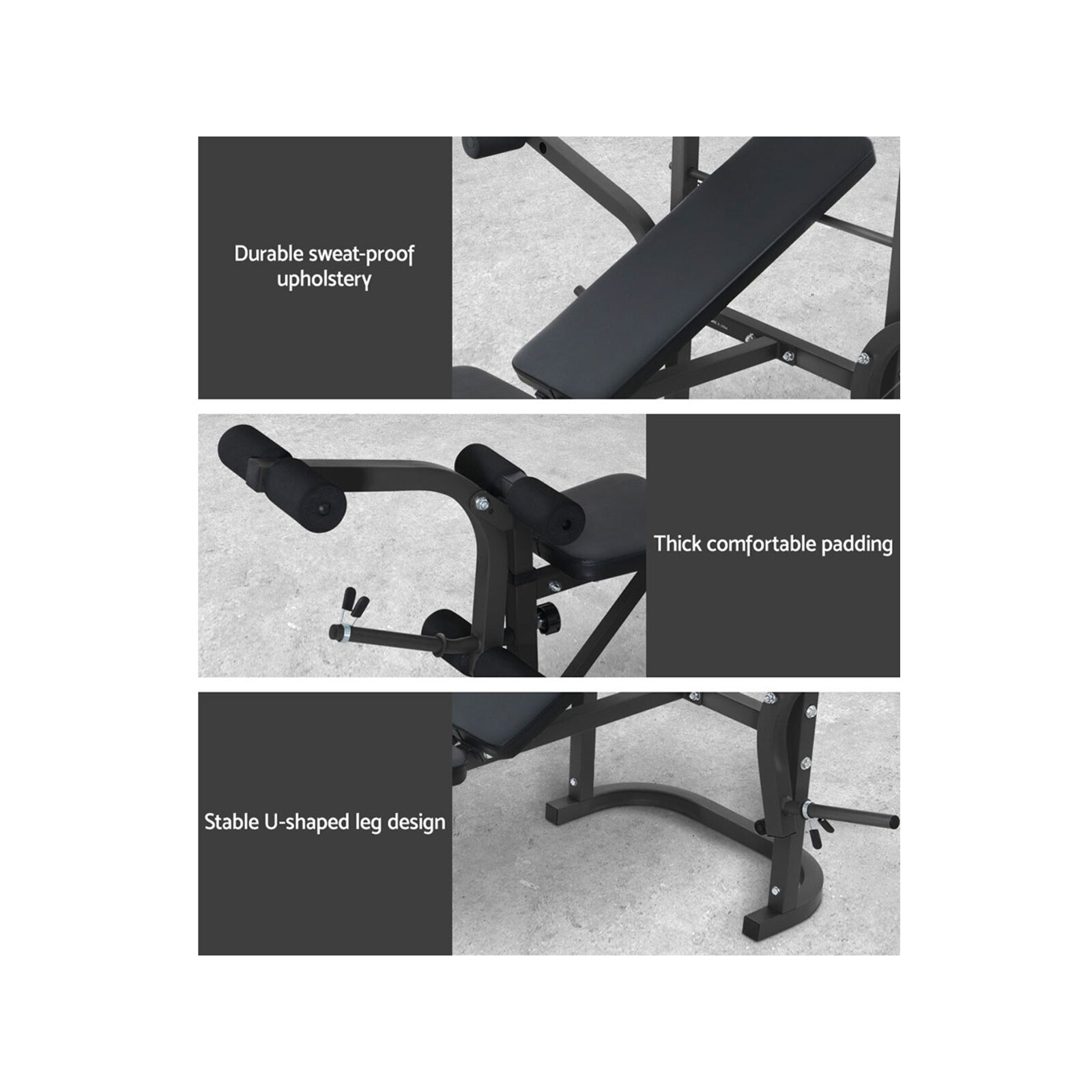 Everfit Weight Bench Fitness Bench Adjustable Bench Press 8In1 Gym