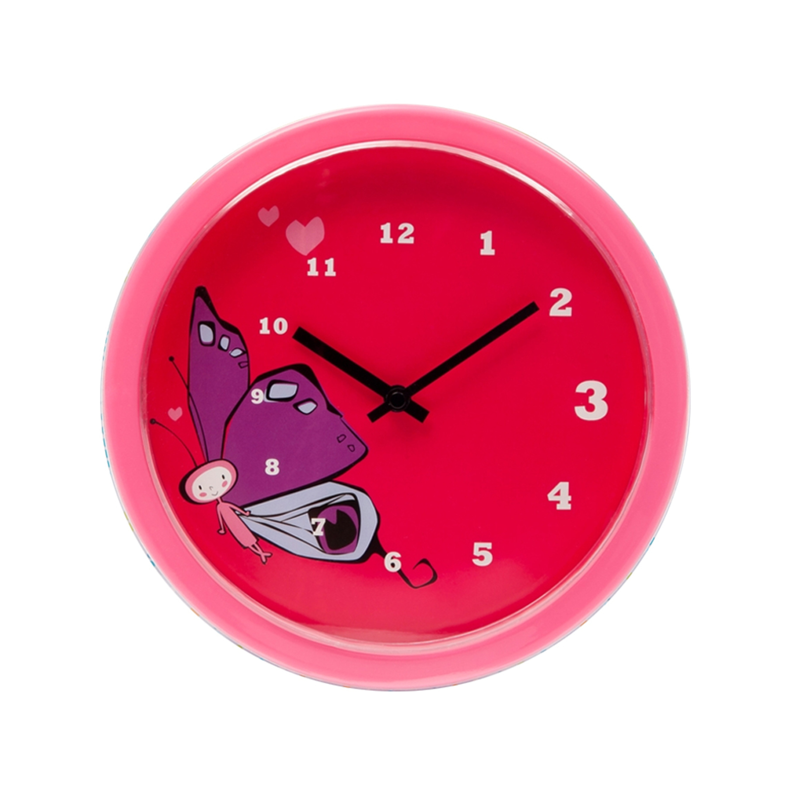 Tik Tok Butterfly Home Wall Childrens Clock 25cm Bunnings Australia