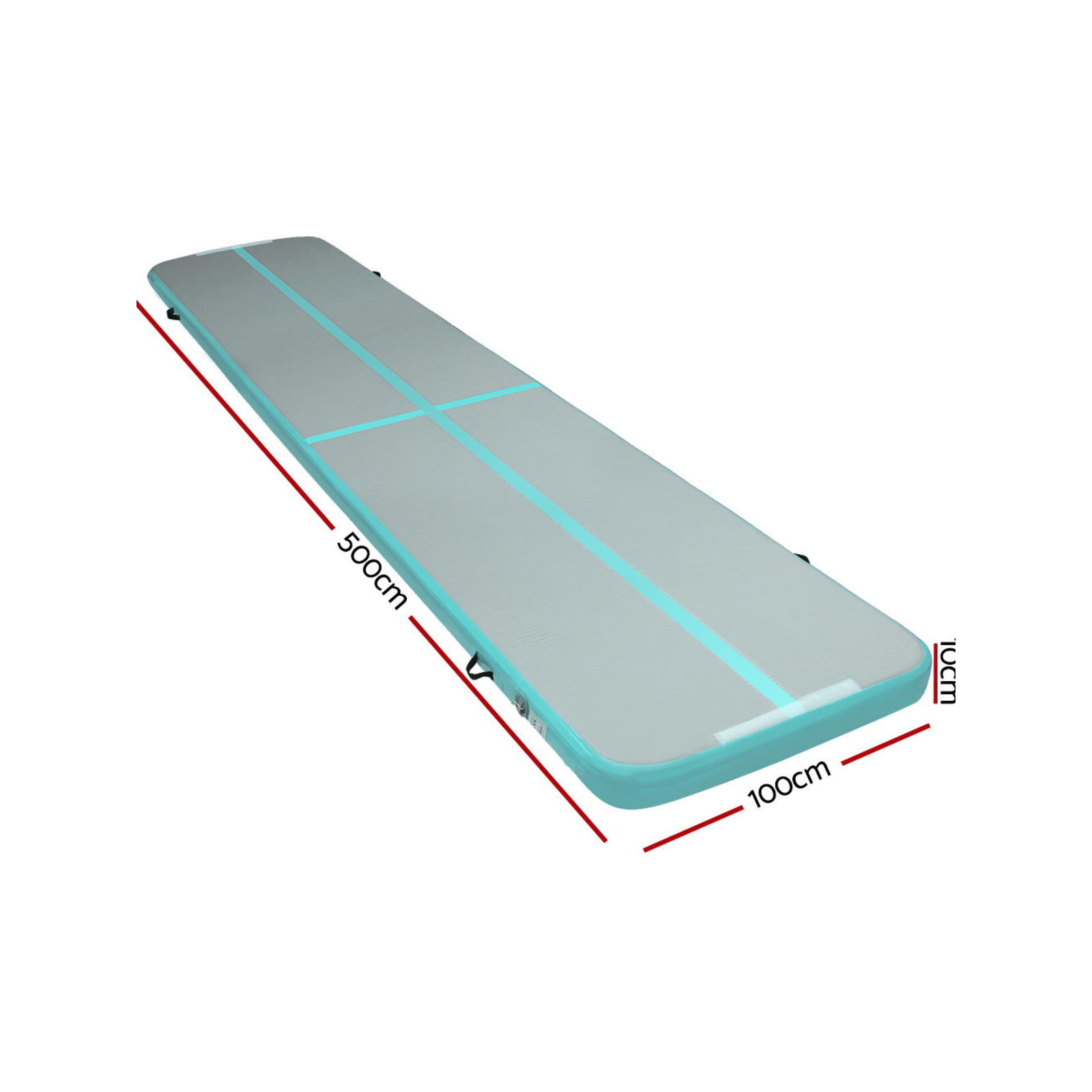 Everfit 5X1M Airtrack Inflatable Air Track Tumbling Mat Gymnastics Mint