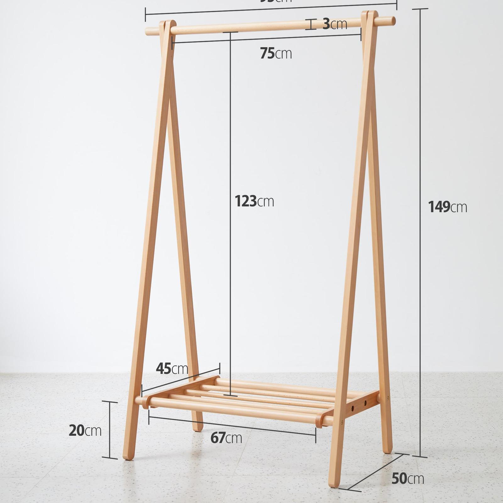 MIUZ Clothes Garment Coat Hangers Stand Home Organiser Clothing Rack AU