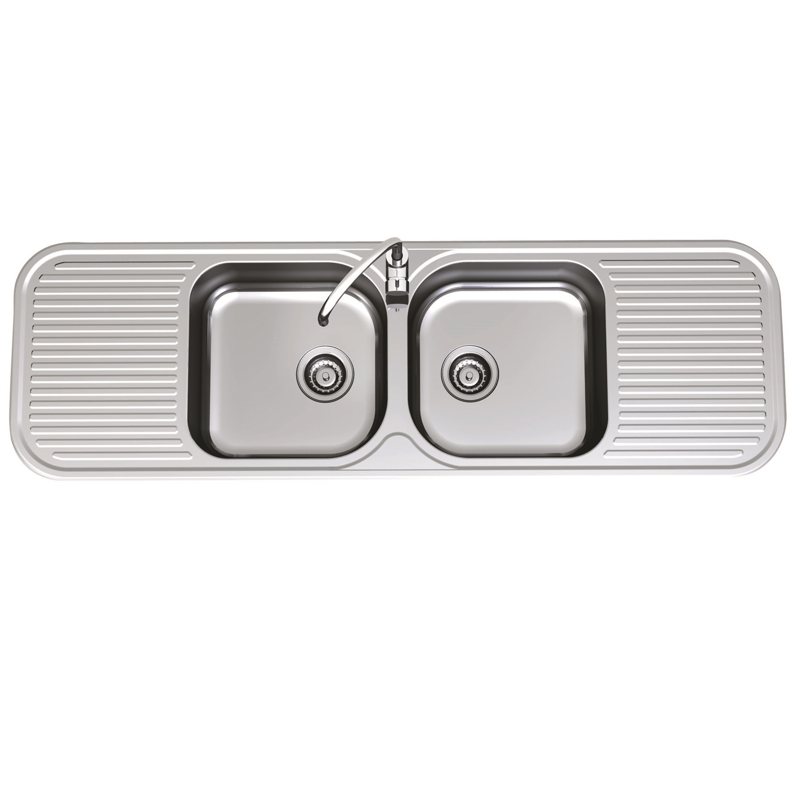 Clark 1530mm Advance Double Centre Bowl Sink 0TH Bunnings Australia