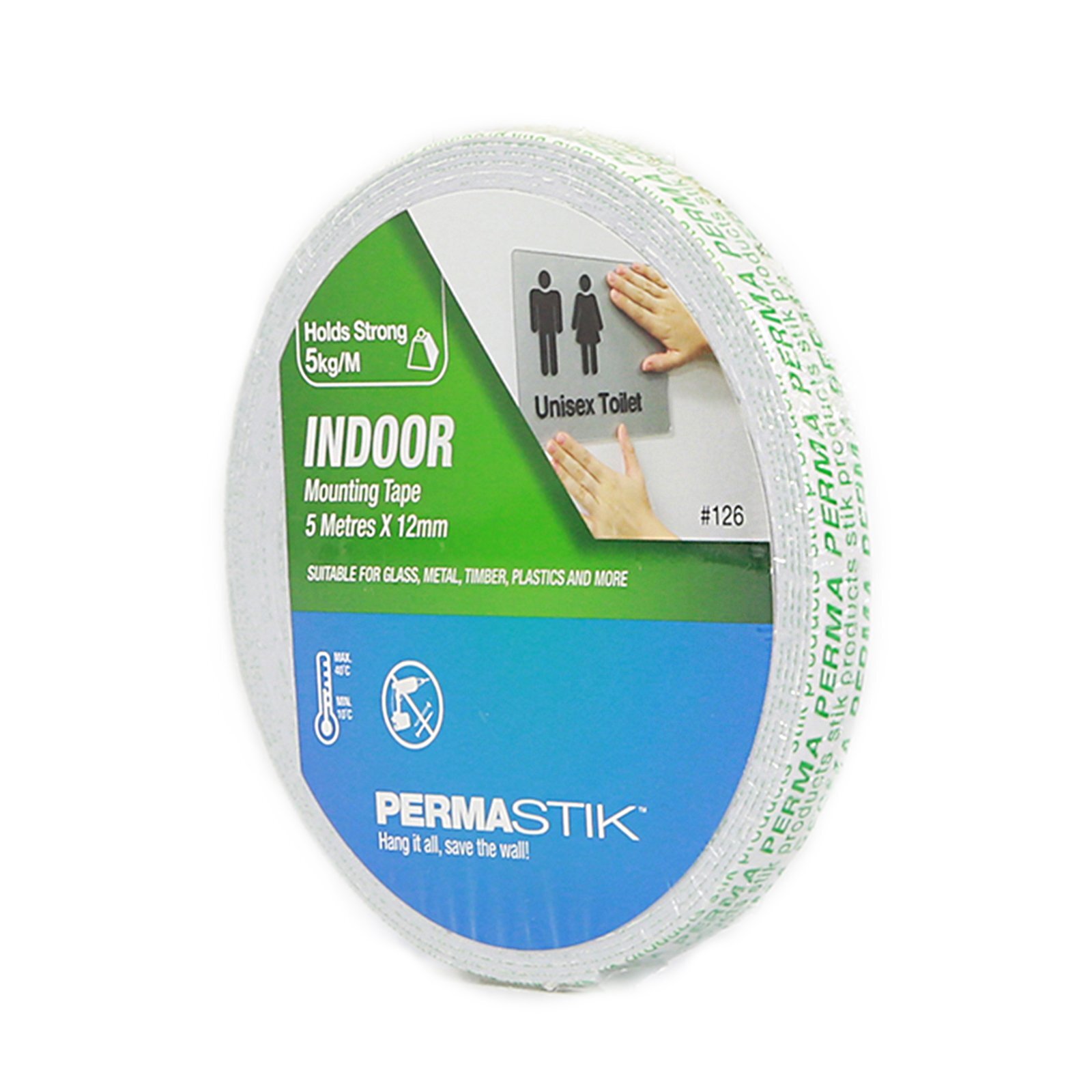 Permastik 5m x 12mm Indoor Mounting Tape Bunnings Australia