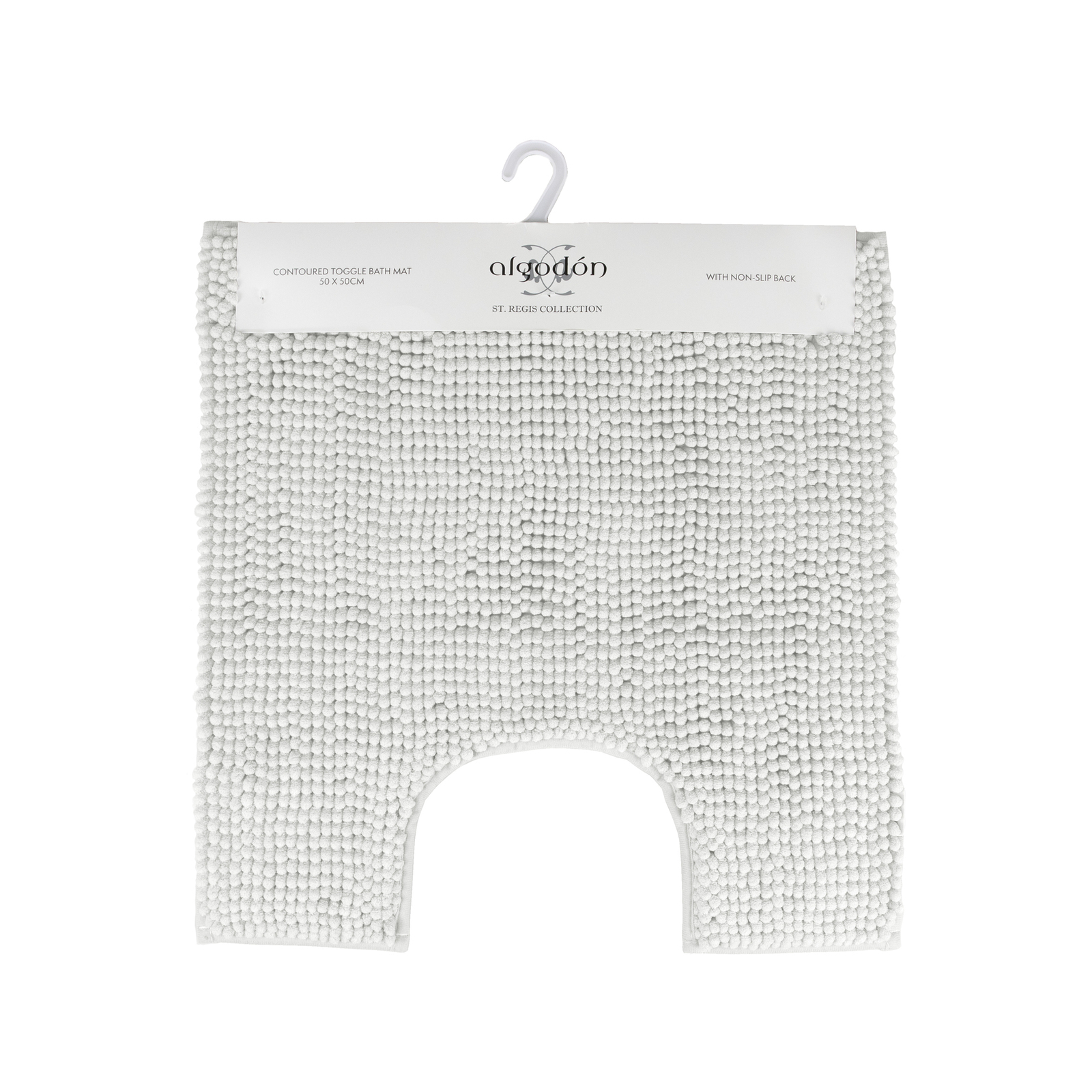 Ardor Toggle 50x50cm Contoured Bath Mat White Bunnings Australia