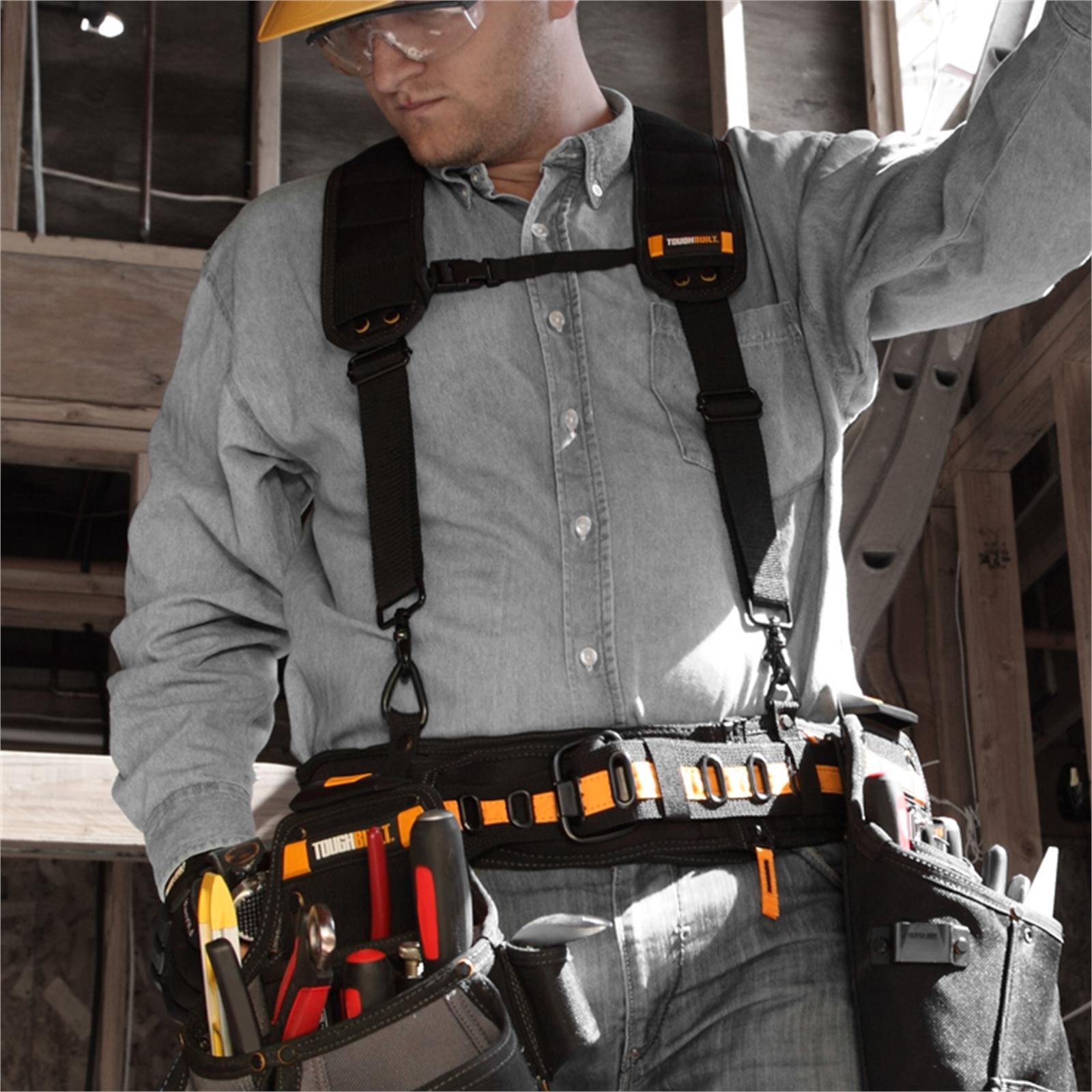 Toughbuilt Tool Belt Padded Shoulder Suspenders Bunnings New Zealand