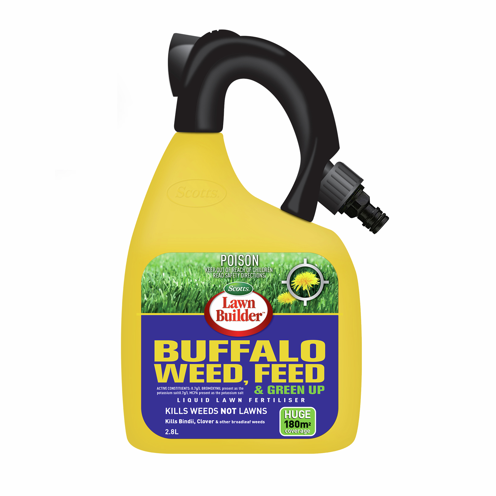 Scotts Lawn Builder 2.8L Buffalo Weed, Feed & Green Up Liquid Lawn