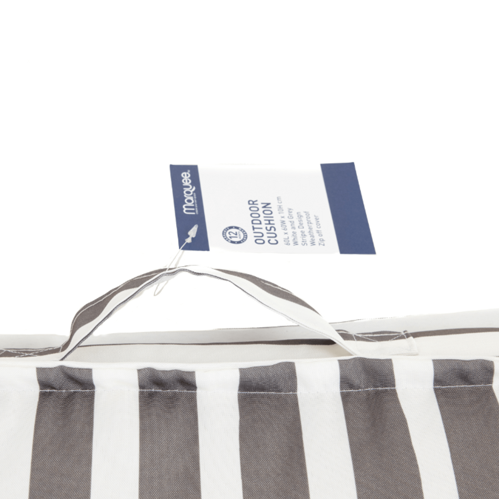 Marquee 60cm Floor Cushion Grey Stripe Bunnings Australia