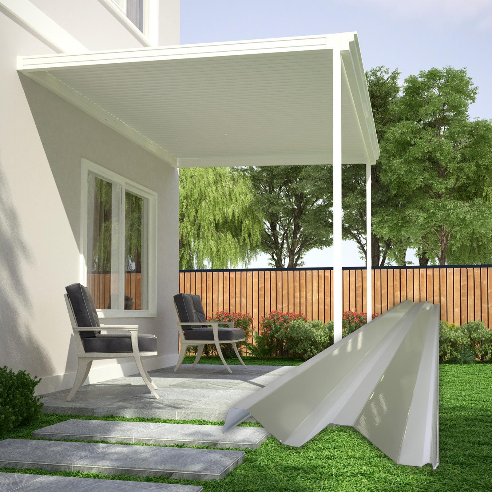 Slimline Roofing 3.6m x 1.2m Patio Kits HiGloss Colorbond Patio Kit