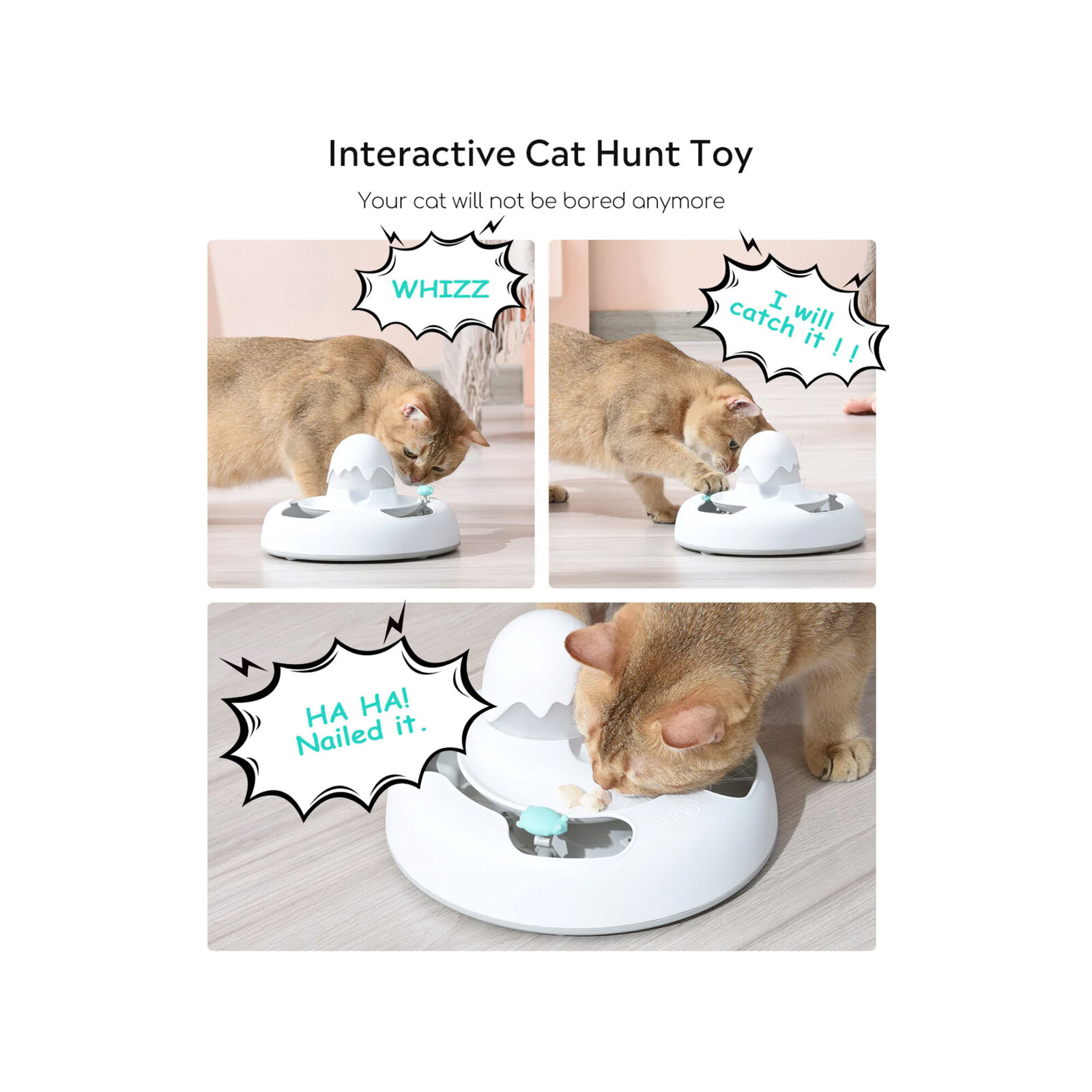 Uah Pet Yummy Bug Interactive Treat Dispensing Cat Toy Bunnings Australia