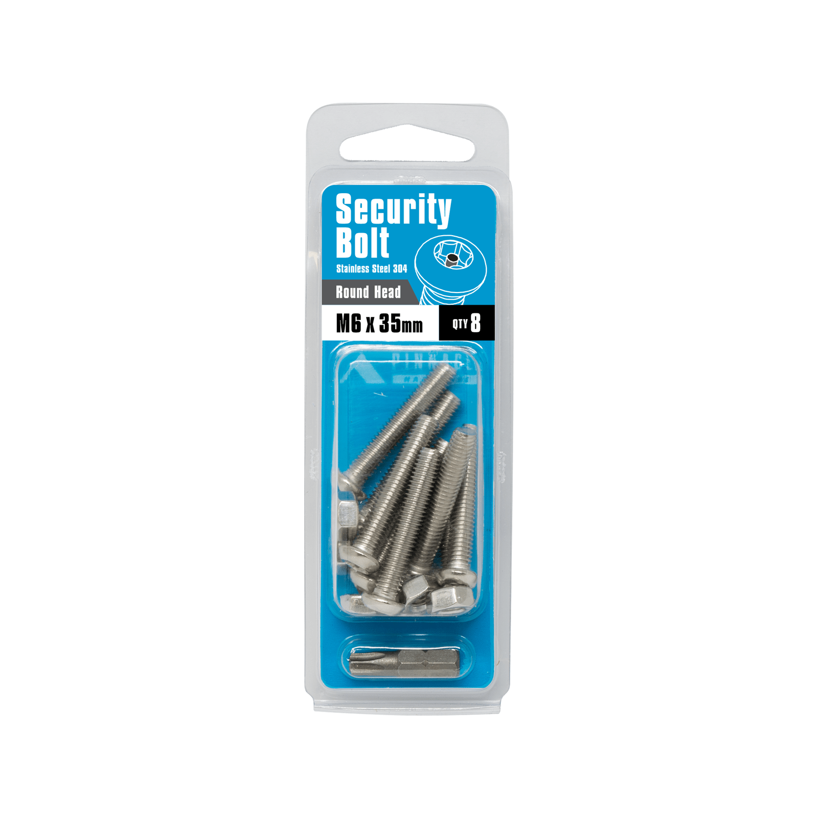 Pinnacle M6 x 35mm Stainless Steel Security Bolts 8 Pack Bunnings Australia
