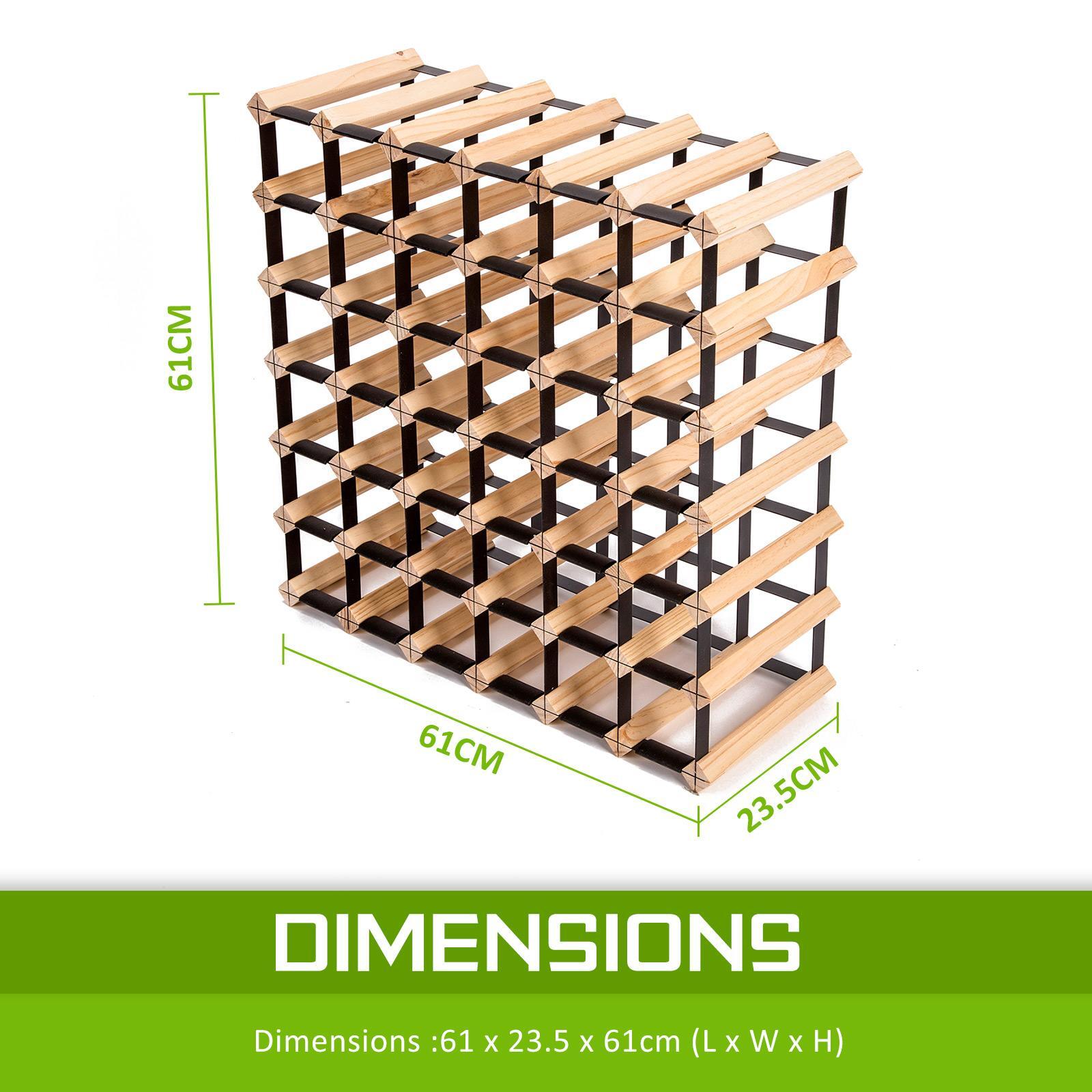 La Bella 42 Bottle Timber Wine Rack Storage Cellar Organiser Bunnings