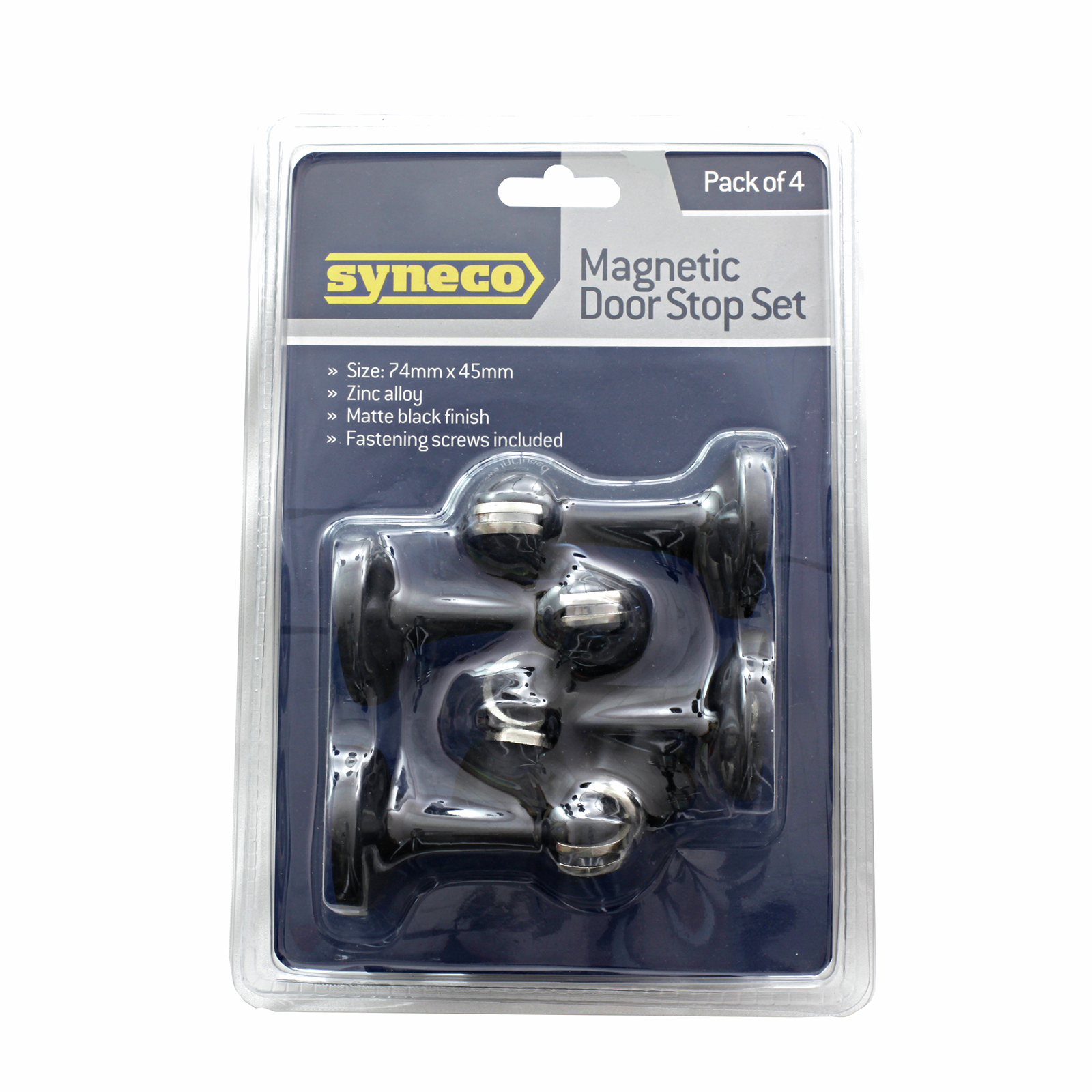 Syneco 4 Piece Matte Black Door Stop Set Bunnings Australia