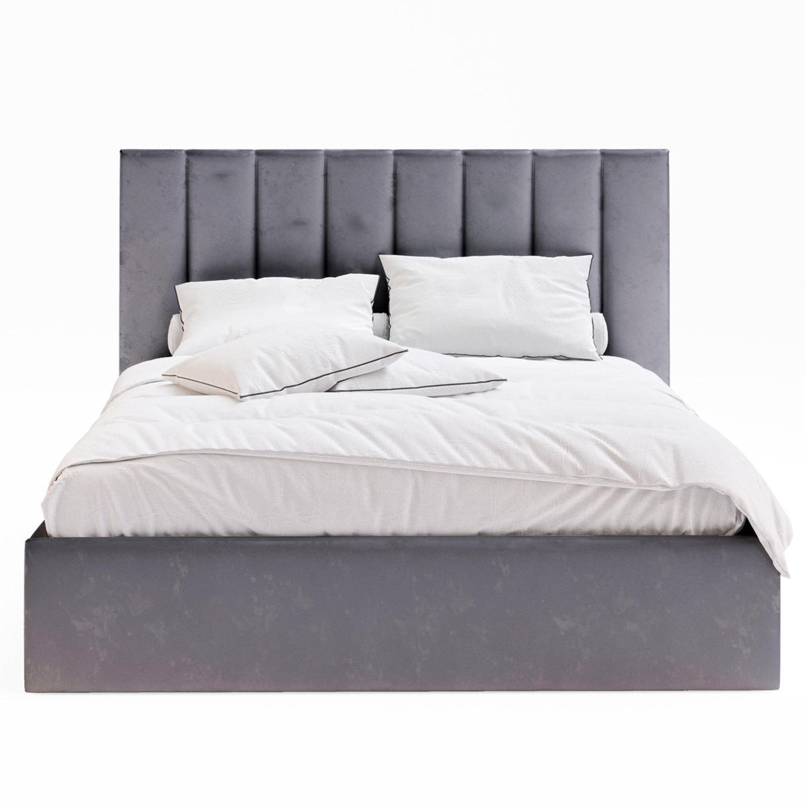 Celine Queen Fossil Grey Velvet Gas Lift Storage Bed Frame Bunnings