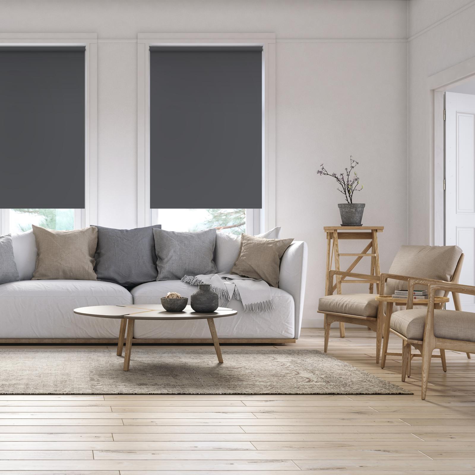 Markisol 120 x 210cm Silver Kent Blockout Roller Blind Bunnings Australia