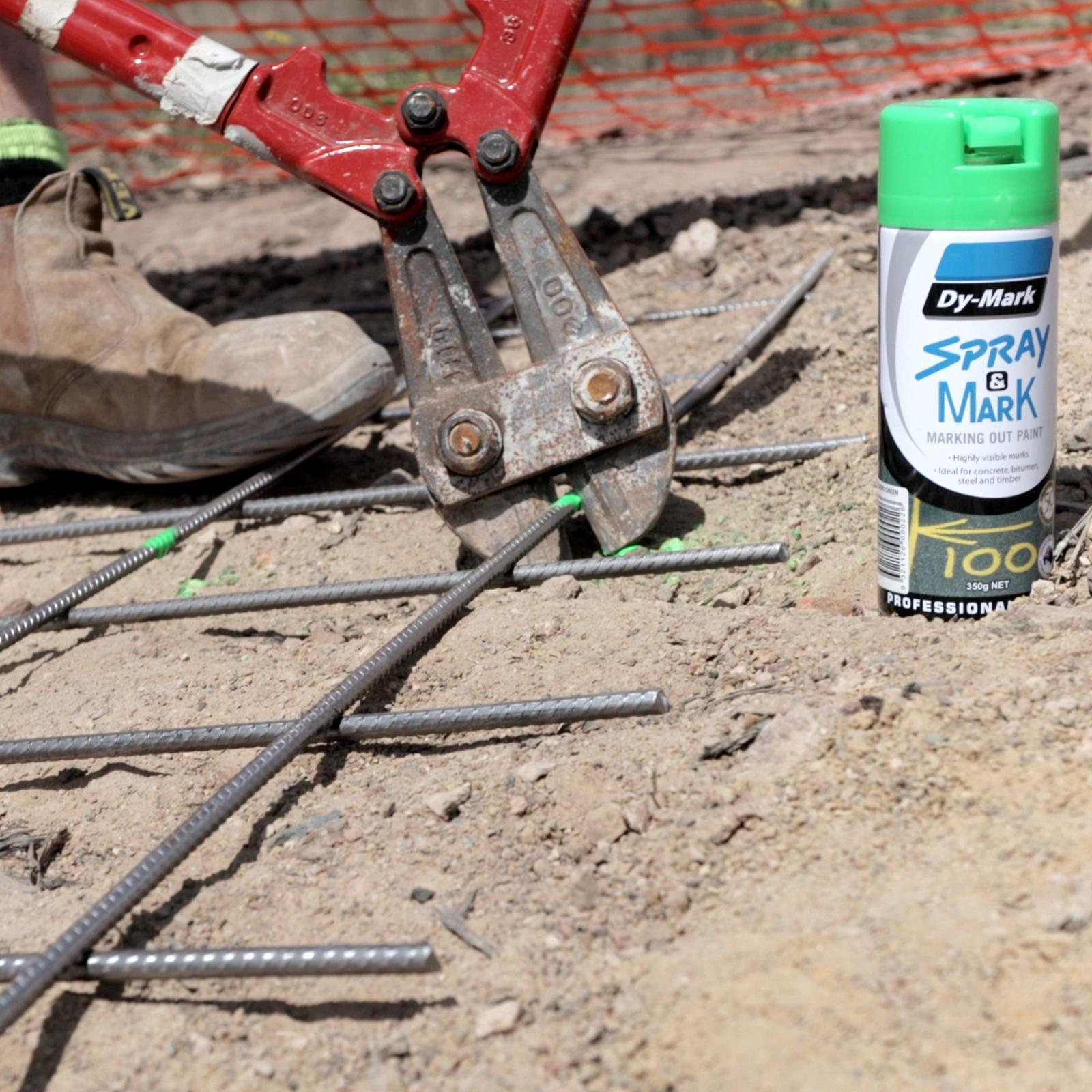 DyMark 350g Yellow Spray & Mark Paint Bunnings Australia