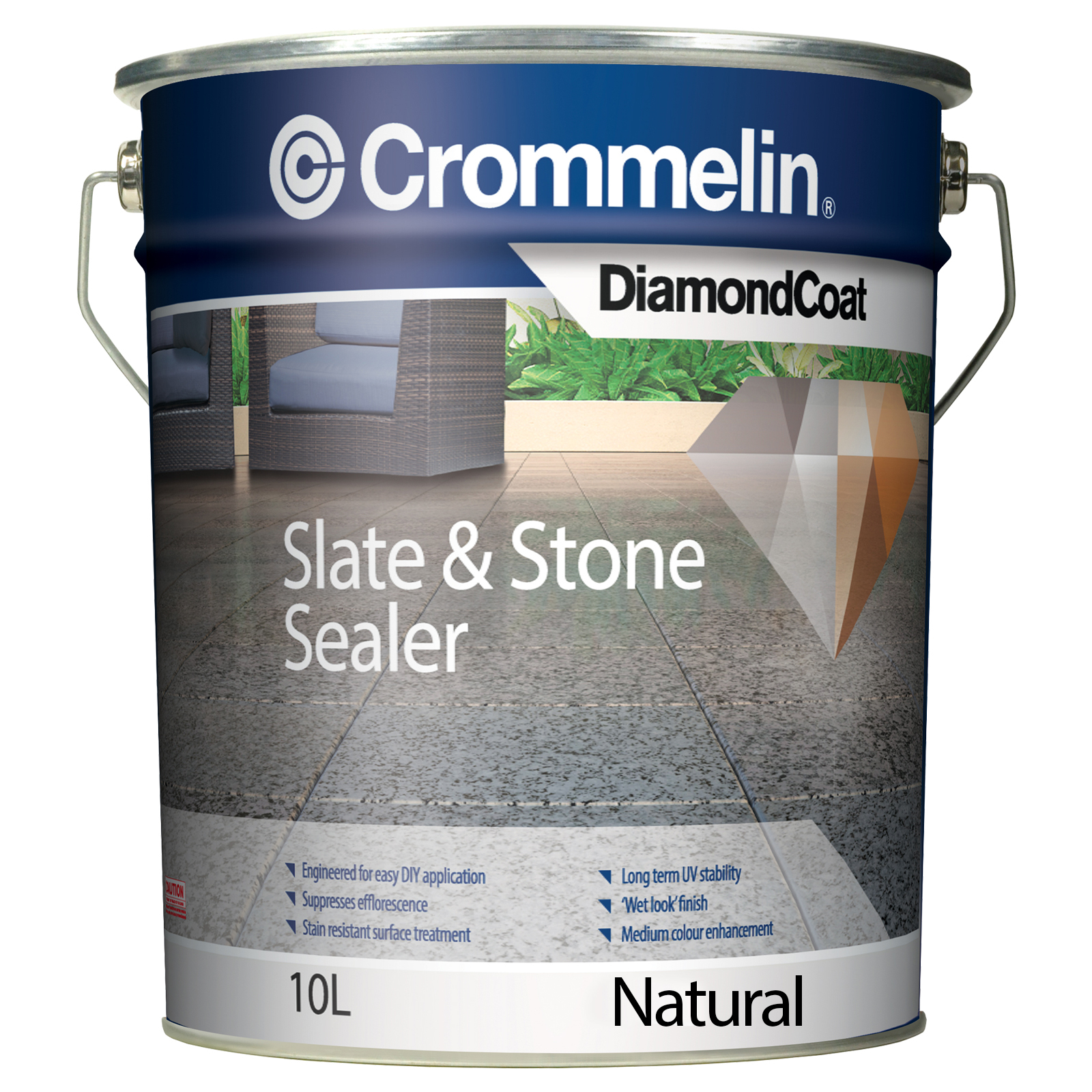Crommelin 10L Natural DiamondCoat Slate And Stone Sealer Bunnings