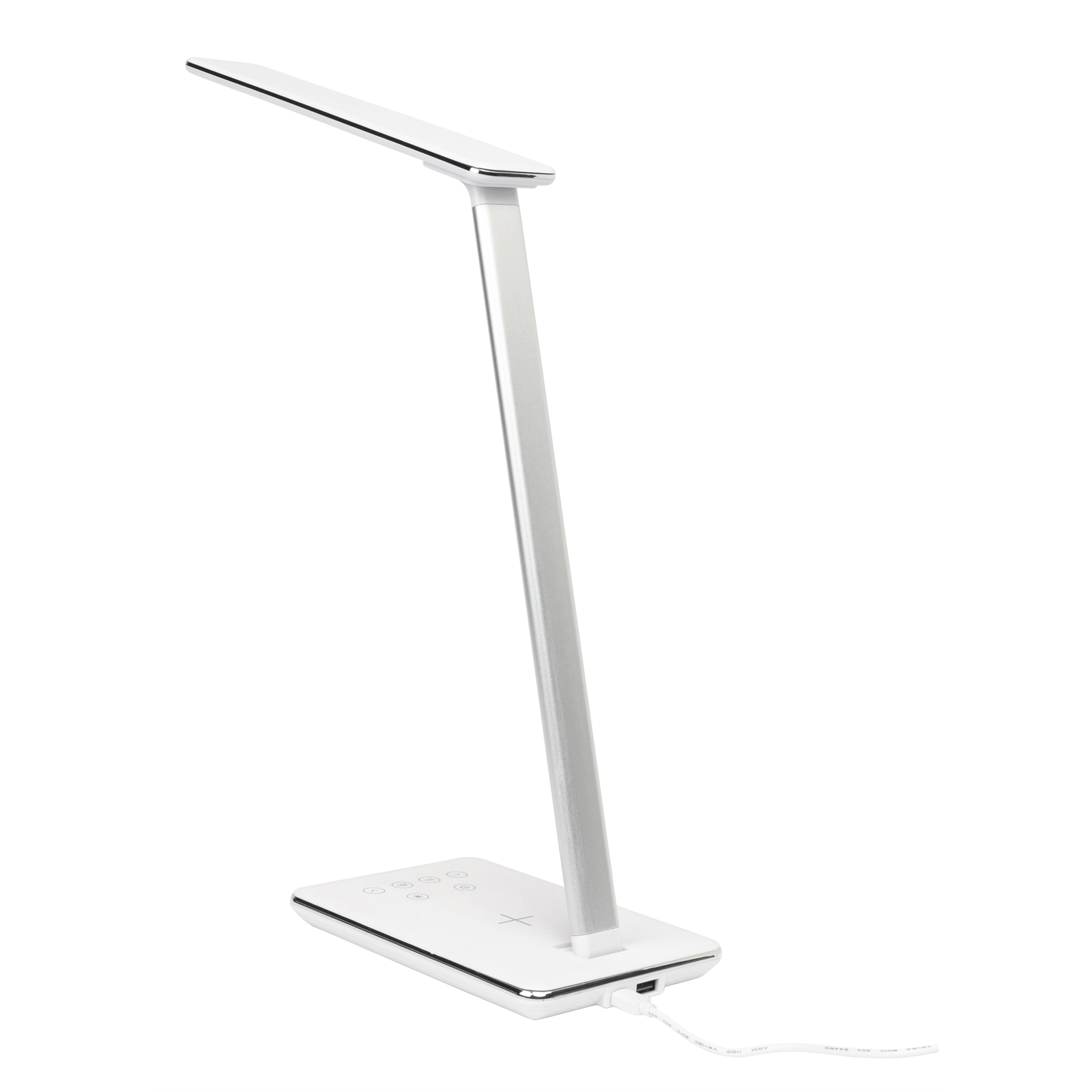 Brilliant White Colombo LED Desk Lamp With Wireless Phone Charger
