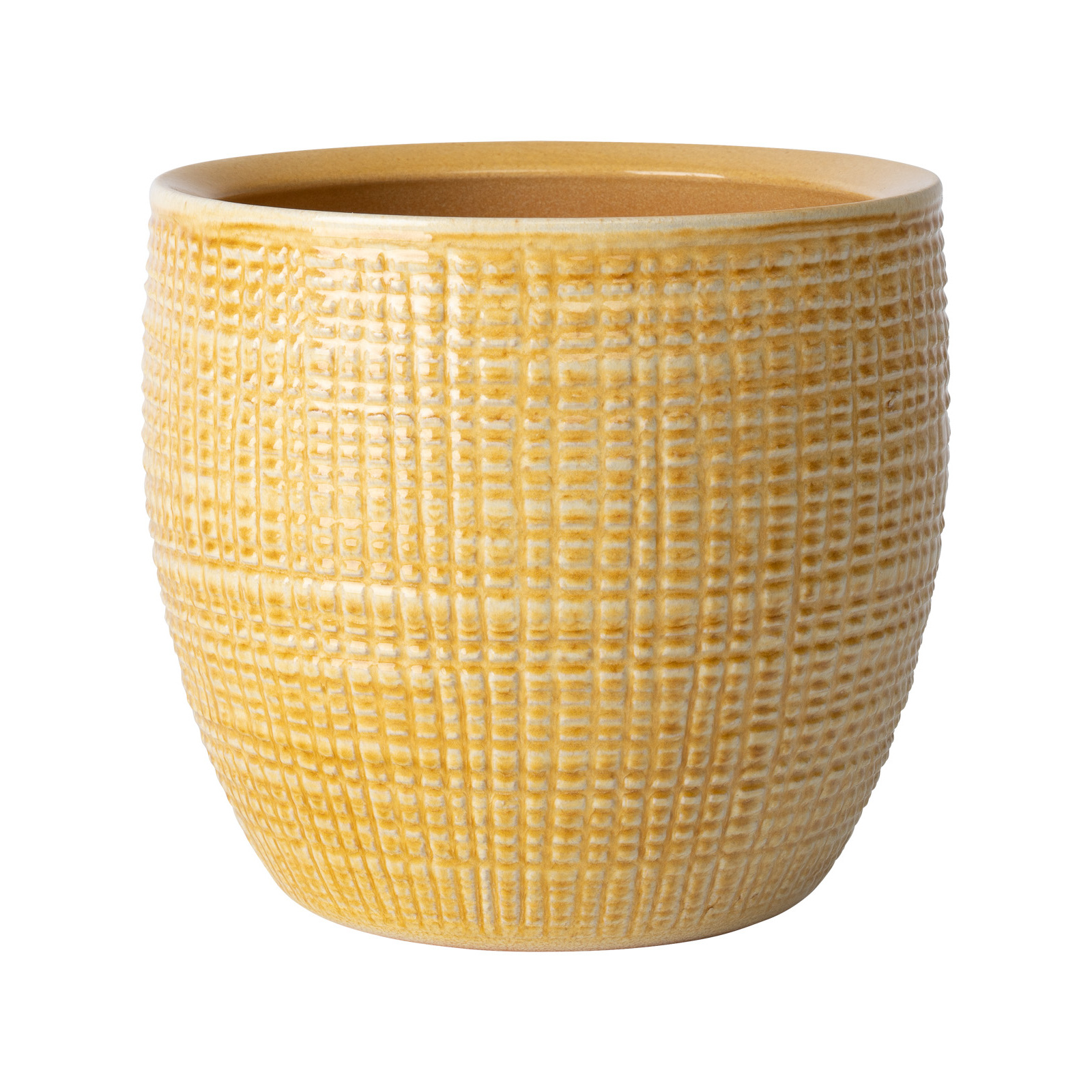 Scheurich 16cm Yellow Corteza Pot Bunnings New Zealand