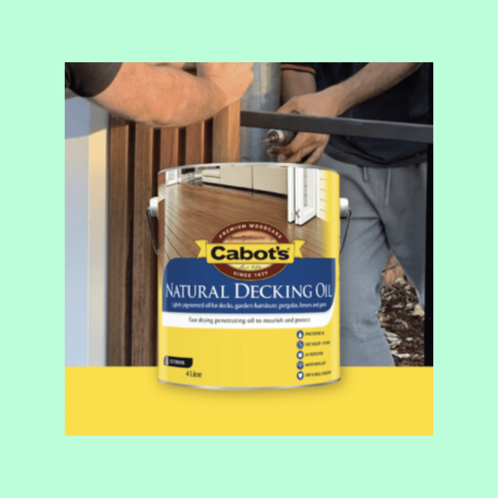 Cabot's 10L Jarrah Natural Decking Oil Bunnings Australia
